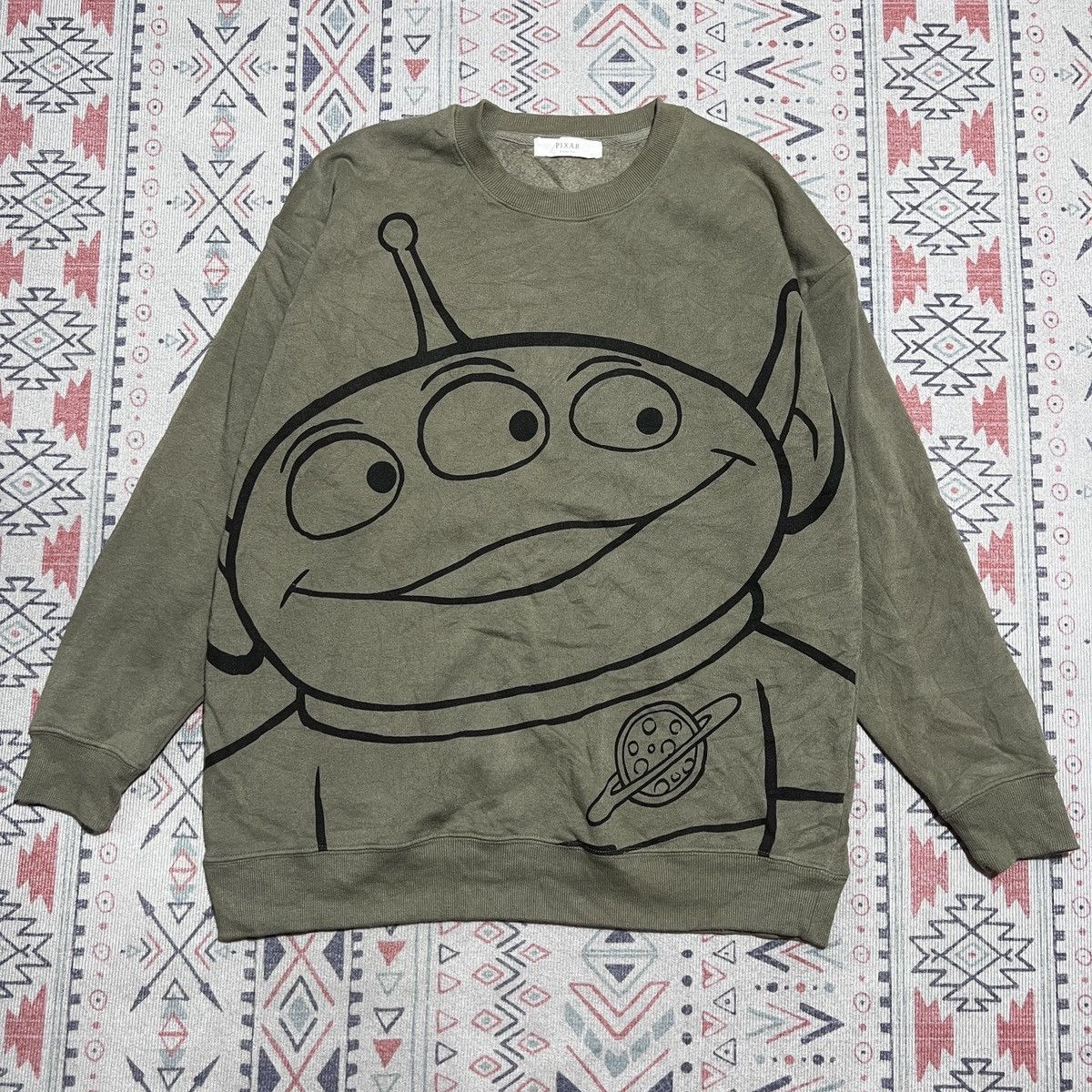 Cartoon Network × Disney Toy Story Little Green Men Cartoon Sweatshirt Size US L / EU 52-54 / 3 - 2 Thumbnail