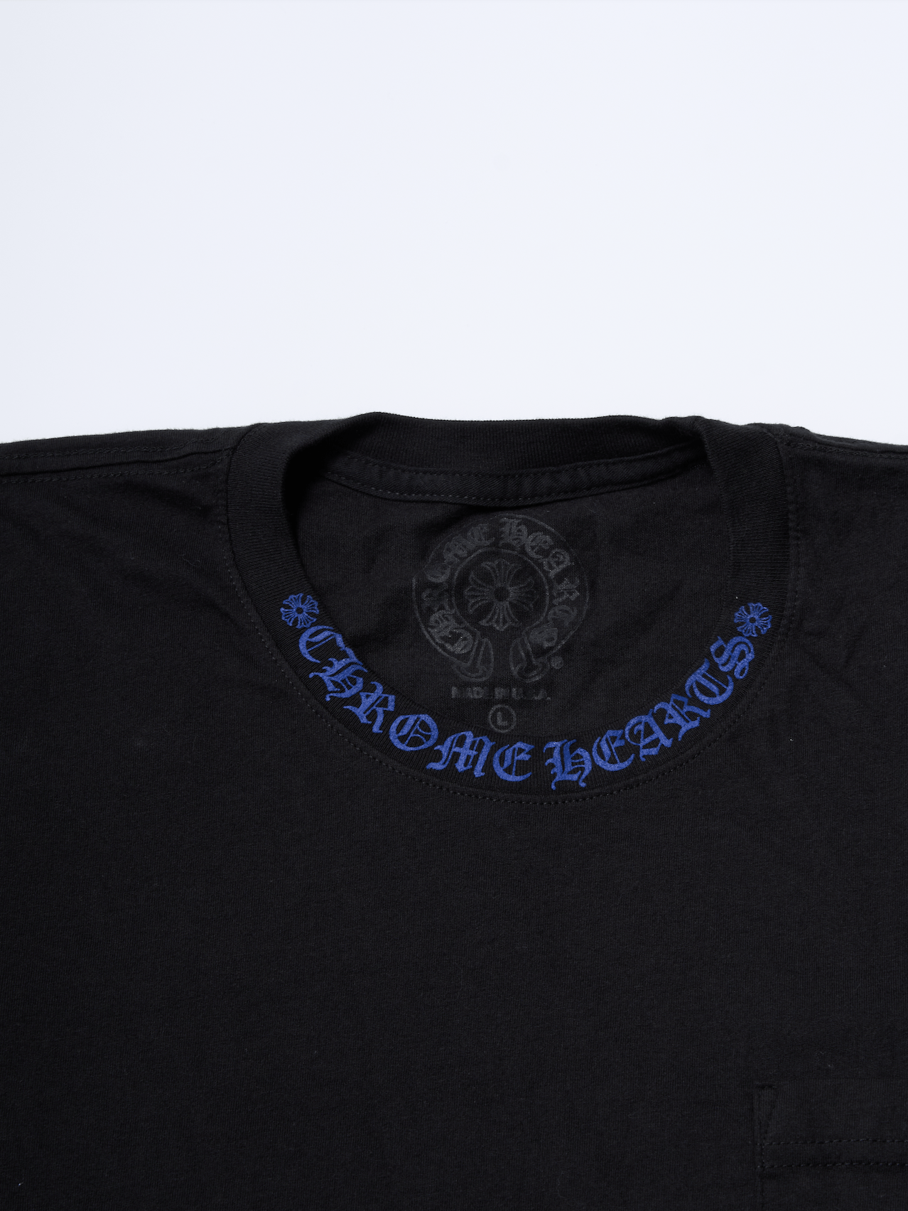 Chrome Hearts Chrome Hearts 1988 Neck Logo Black Blue T Shirt Size US L / EU 52-54 / 3 - 2 Thumbnail