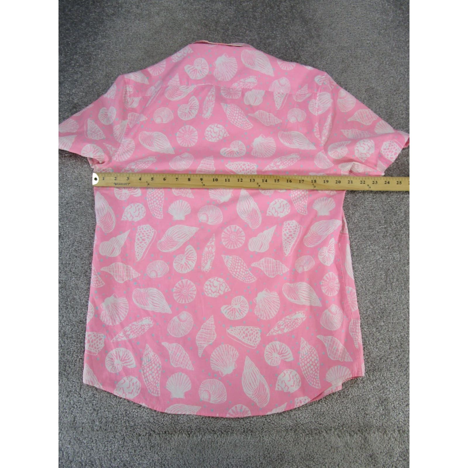 Chubbies VINTAGE Chubbies Women's Button-Up Shirt M Pink Solid Short Sleeve Collared Cotton 90s Womens Size M / US 6-8 / IT 42-44 - 5 Thumbnail
