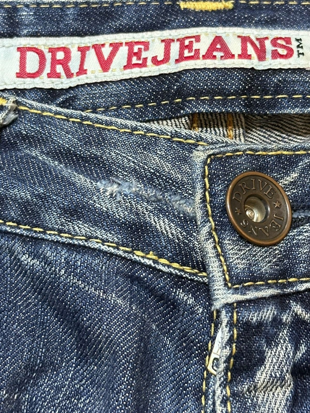 POST ARCHIVE FACTION (PAF) Vintage Drive Jeans Baggy Wide Leg Faded Denim Size US 29 - 5 Thumbnail