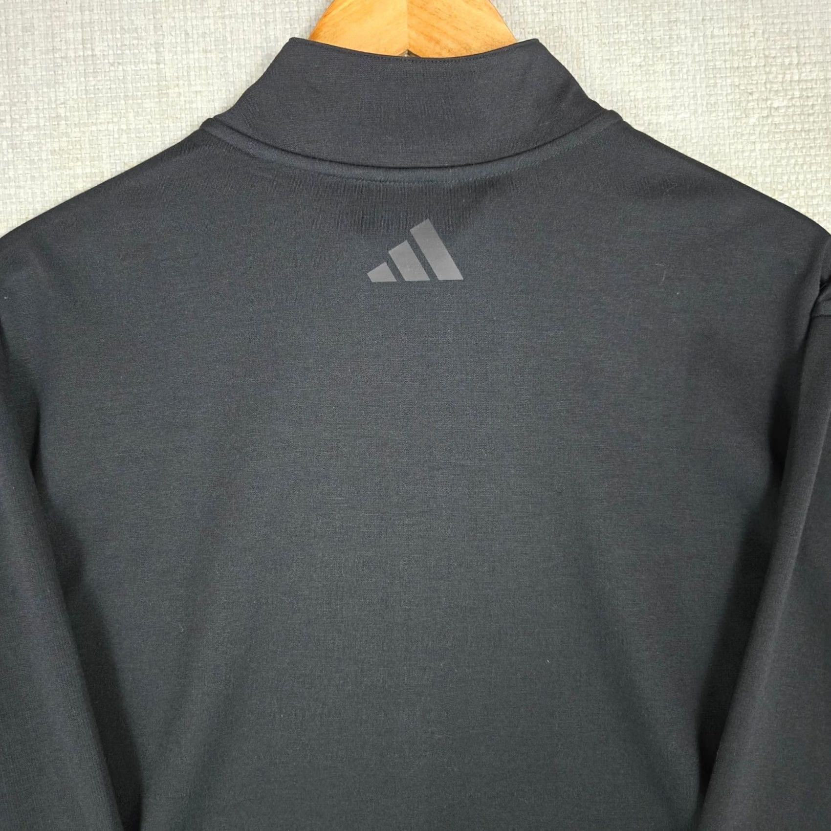 Adidas ADIDAS x SAND VALLEY Mens 2XL 1/2 Zip Pullover Black Performance Moisture Wicking Sweatshirt Golf Casual Windshirt Size US XXL / EU 58 / 5 - 6 Thumbnail