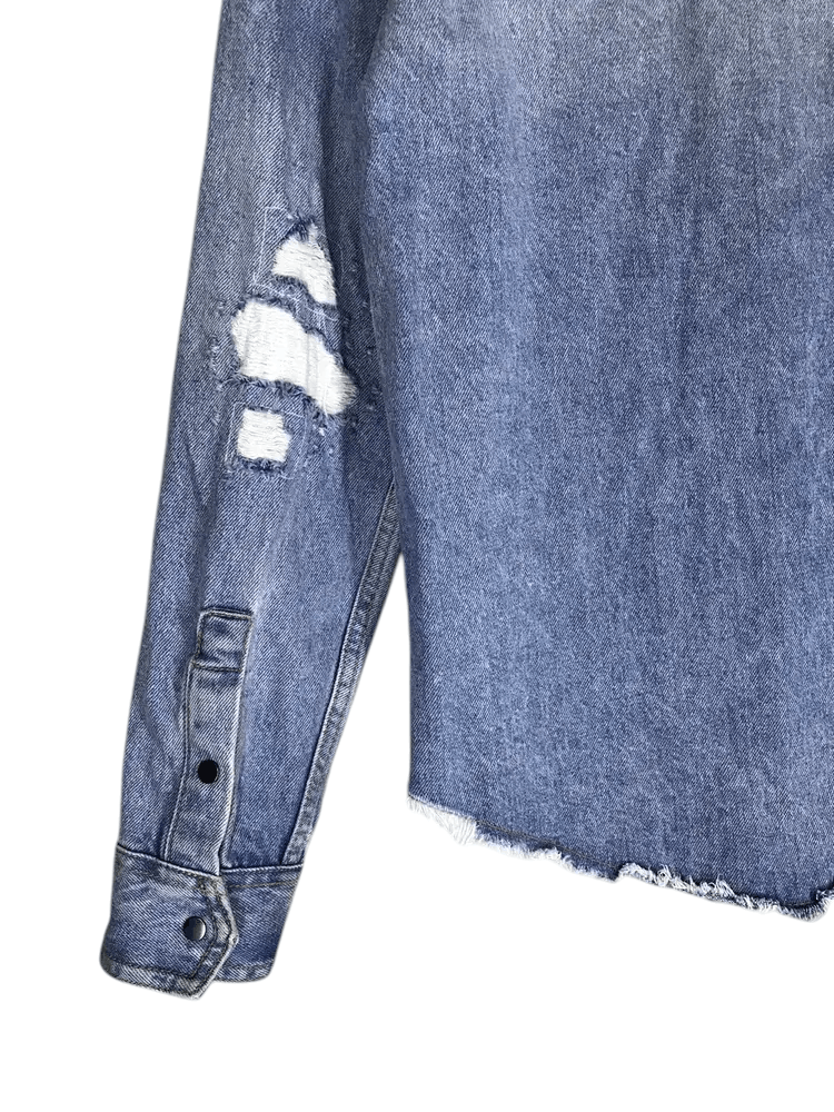 Zara Zara Man Distressed Denim Jackets Size US S / EU 44-46 / 1 - 6 Thumbnail