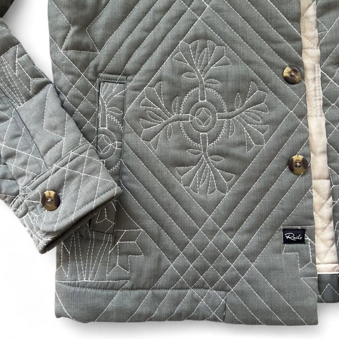 Rails RAILS Claude Quilted Linen Overshirt – Men’s Small Size US S / EU 44-46 / 1 - 3 Thumbnail