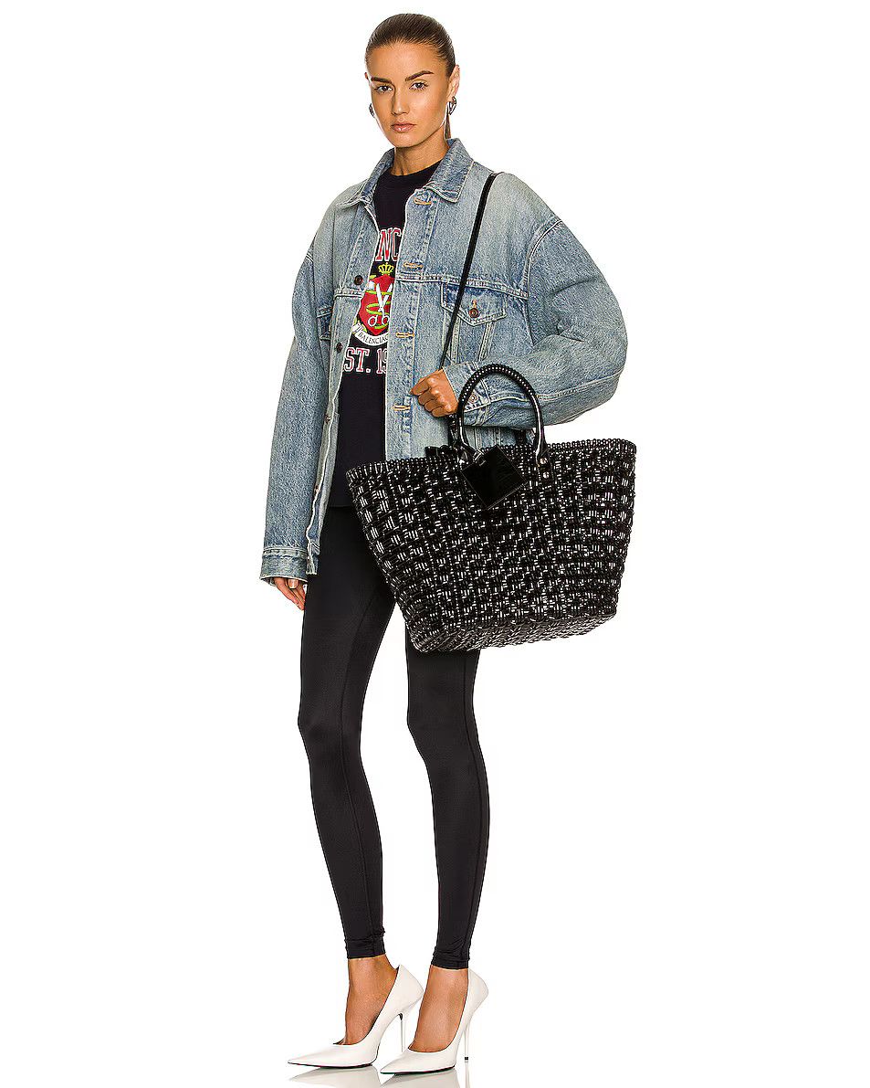 Balenciaga o1y0625 Size : OS / Basket Bag in Black Size ONE SIZE - 7 Thumbnail