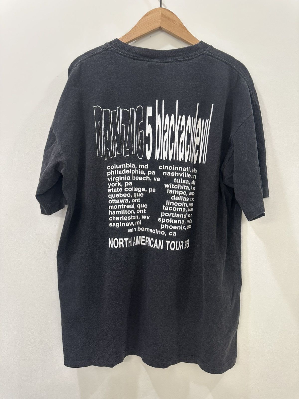 Band Tees Vintage 1996 Danzig 5 Blackacidevil Tour Tee XL Size US XL / EU 56 / 4 - 5 Thumbnail