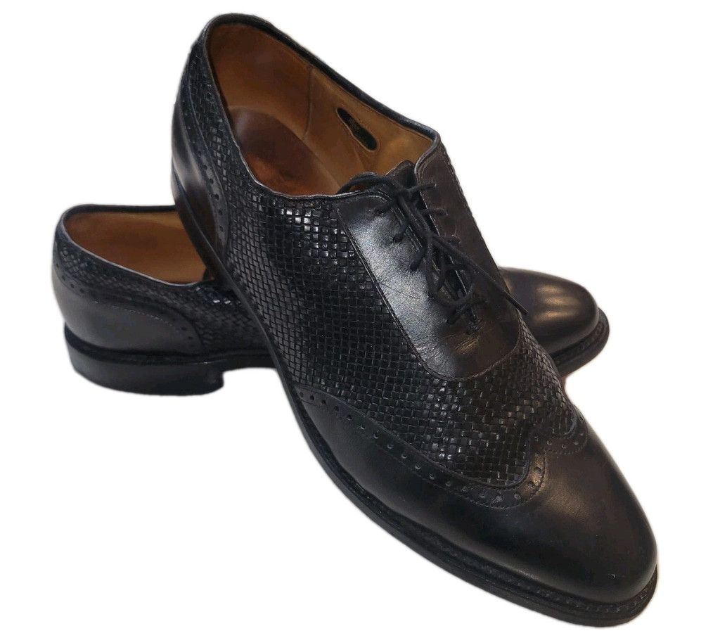 Allen Edmonds ALLEN EDMONDS Hampstead Men's Black Lace-Up Genuine Leather Size US 12 / EU 45 - 1 Thumbnail