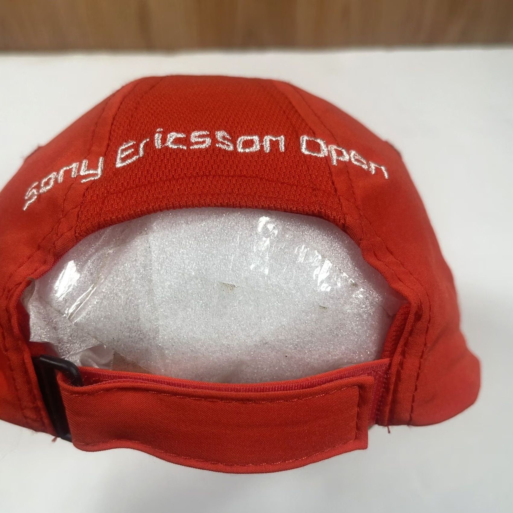 Sony Sony Ericsson Open Baseball Hat Cap Adult Adjustable StrapBack Red Polyester Size ONE SIZE - 7 Thumbnail
