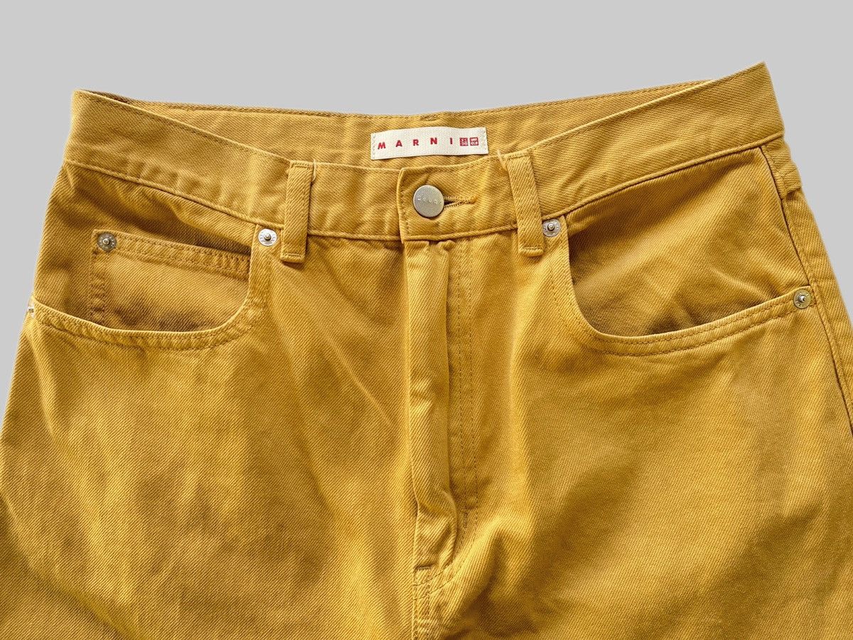 Marni × Uniqlo Marni x Uniqlo Mustard Oversized-Buggy Jeans Size 30" / US 8 / IT 44 - 4 Thumbnail