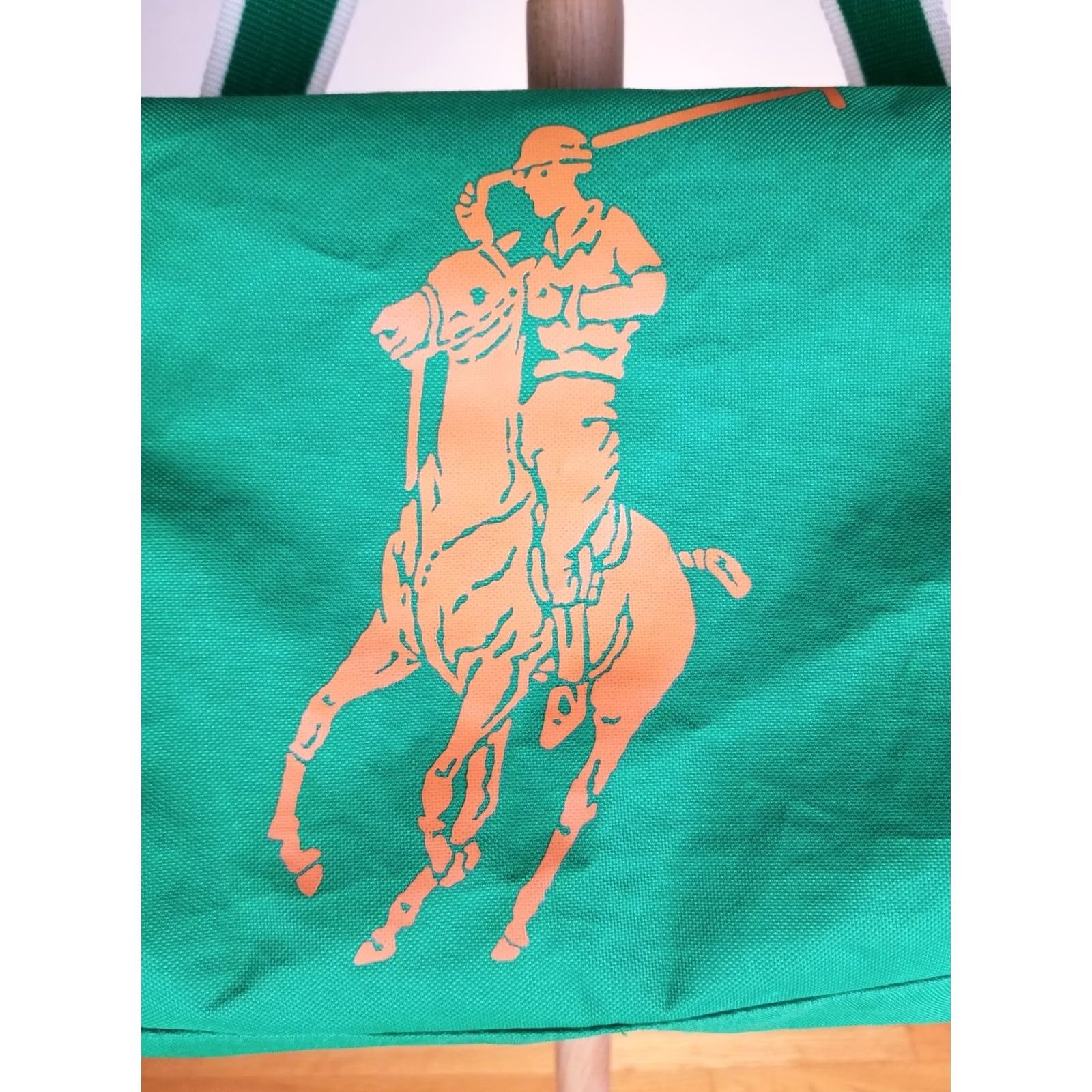 Ralph Lauren VINTAGE Y2K RALPH LAUREN POLO FRAGRANCE GIFT GREEN NYLON DUFFLE BAG 21'X10'X10' SHIRT? Size ONE SIZE - 2 Thumbnail