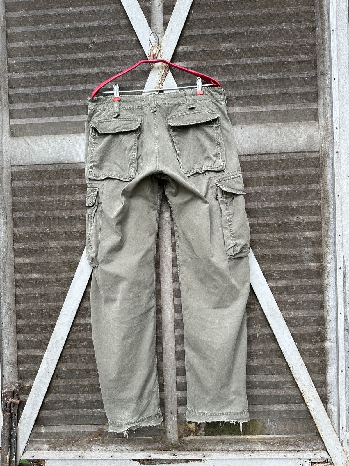 Alpha Industries 🪖Vintage THRASHED Alpha Industries Cargo Pants Size US 34 / EU 50 - 1 Thumbnail
