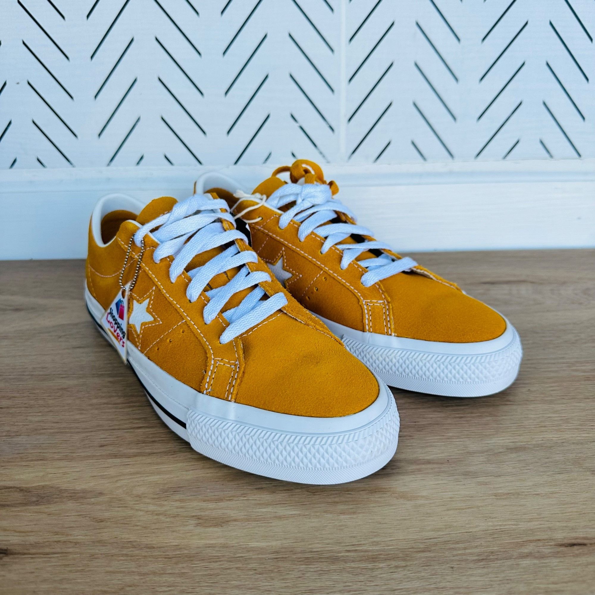 ⭐Converse One Star Pro OX Low Men Shoes Sz Mustard Yello