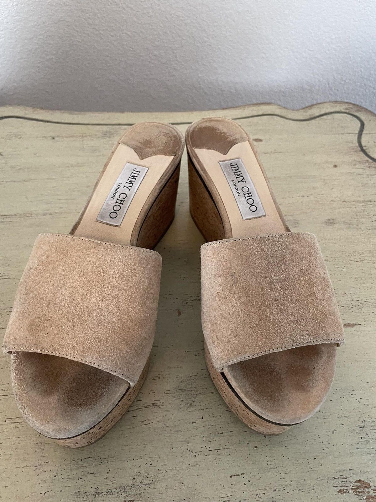 Jimmy Choo Deedee 80 Platform Slides Size US 7 / IT 37 - 1 Thumbnail