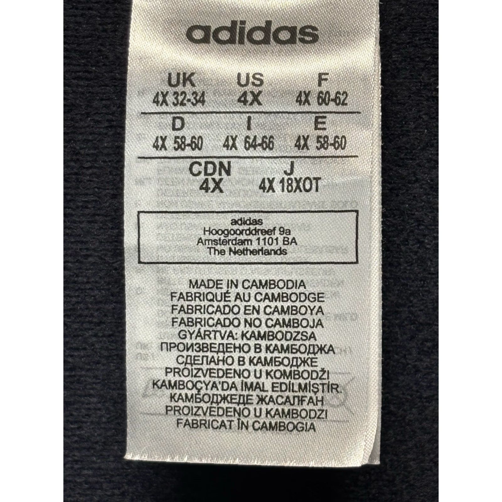 Adidas **Adidas 4X Plus Size Navy Blue Slim Fit Women's Warm-Up Jacket** User: Adidas 4X Plus Size Navy Blue Slim Fit Women's Warm-Up Jacket 3-Stripes Size XXL / US 16-18 / IT 52-54 - 5 Thumbnail