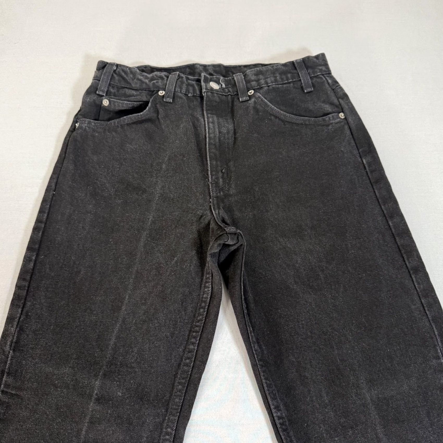 Levi's VINTAGE Levi's 505 Jeans Mens 32x32 Black Charcoal Wash Straight Leg Denim 90s Size US 32 / EU 48 - 2 Thumbnail