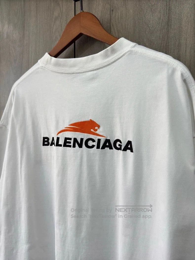 Balenciaga Balenciaga White Tiger Head Embroidered T-shirt. Size US L / EU 52-54 / 3 - 6 Thumbnail