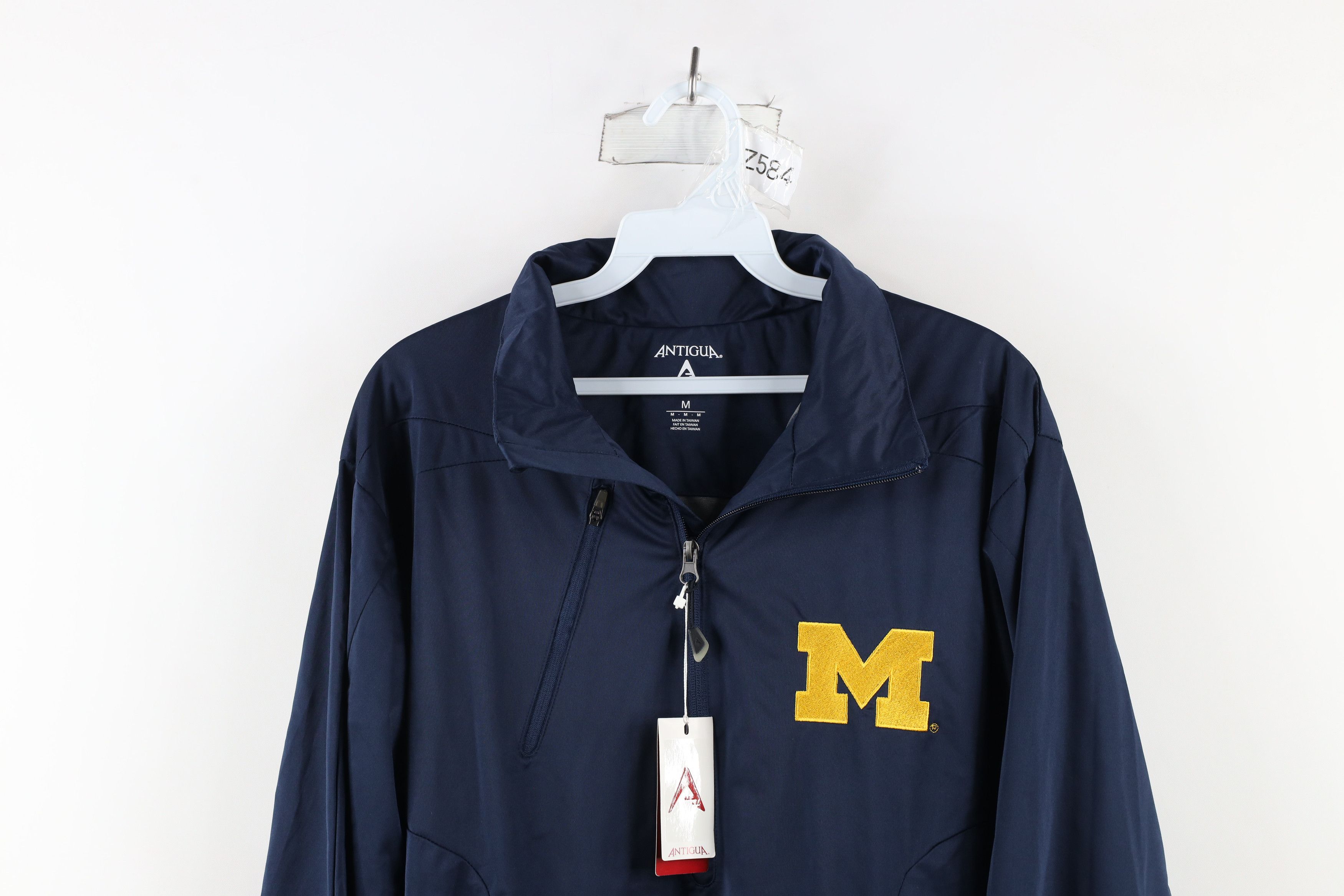 Vintage Deadstock Vintage of Michigan Half Zip Pullover Jacket Size US M / EU 48-50 / 2 - 2 Thumbnail