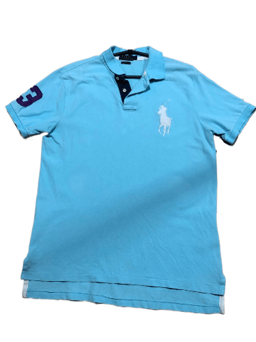 Polo Ralph Lauren Vintage Polo Ralph Lauren Custom Fit Polo Size L Size US L / EU 52-54 / 3 - 1 Thumbnail