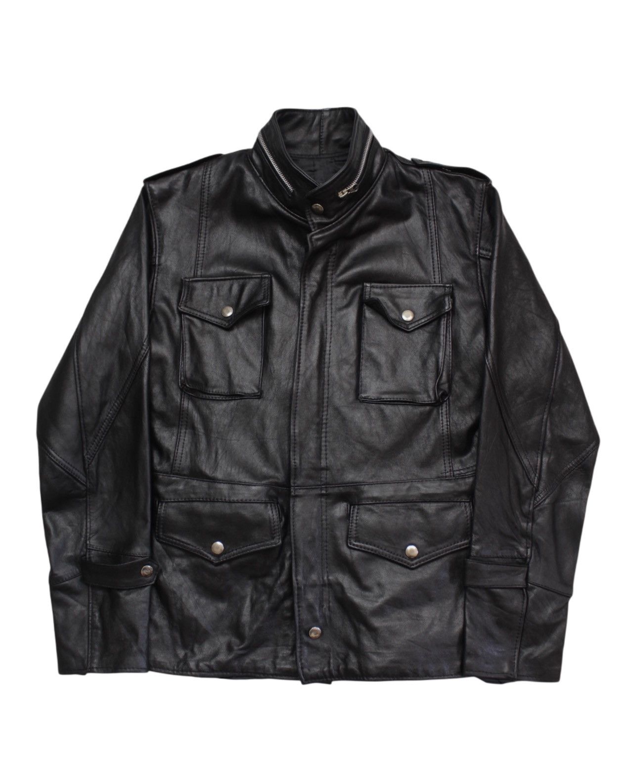 Hysteric Glamour 2000S BOBBIO “MODA INTERNAZIONALE” LEATHER FIELD JACKET Size US S / EU 44-46 / 1 - 1 Thumbnail
