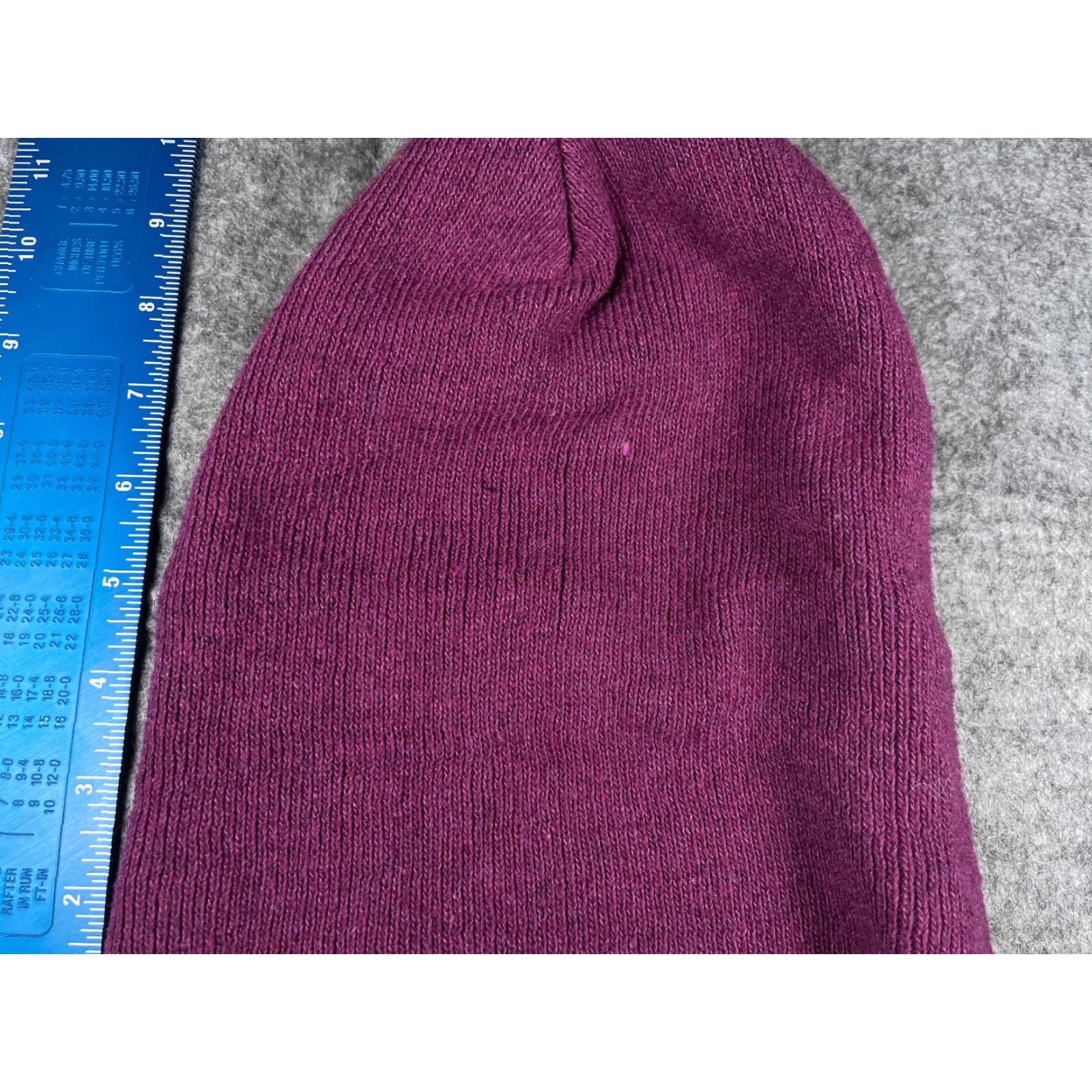 Vintage Beanie Womens One Size Purple Knit Acrylic Polyester Lined Ski Outdoors Toque Size ONE SIZE - 2 Thumbnail