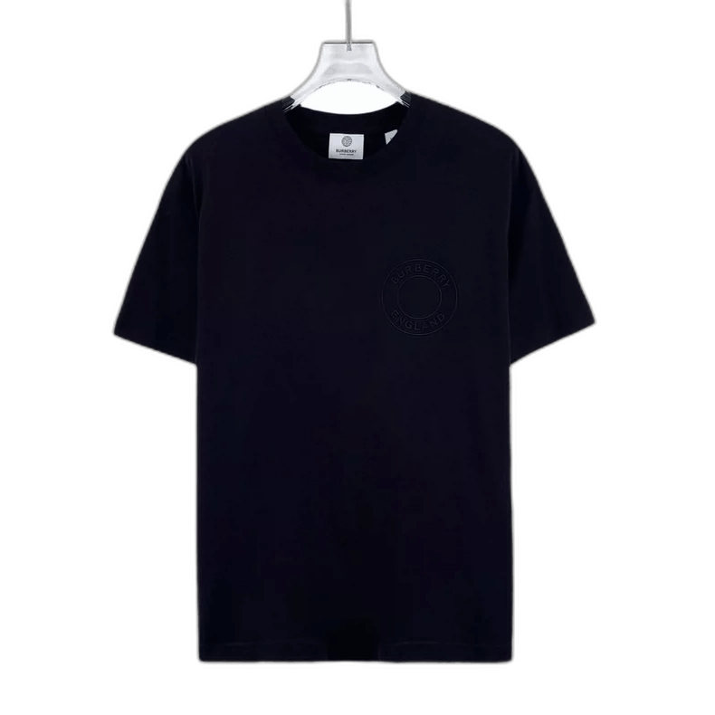 Burberry Burberry Black Logo Embroidered Cotton T-Shirt Size US XS / EU 42 / 0 - 1 Thumbnail