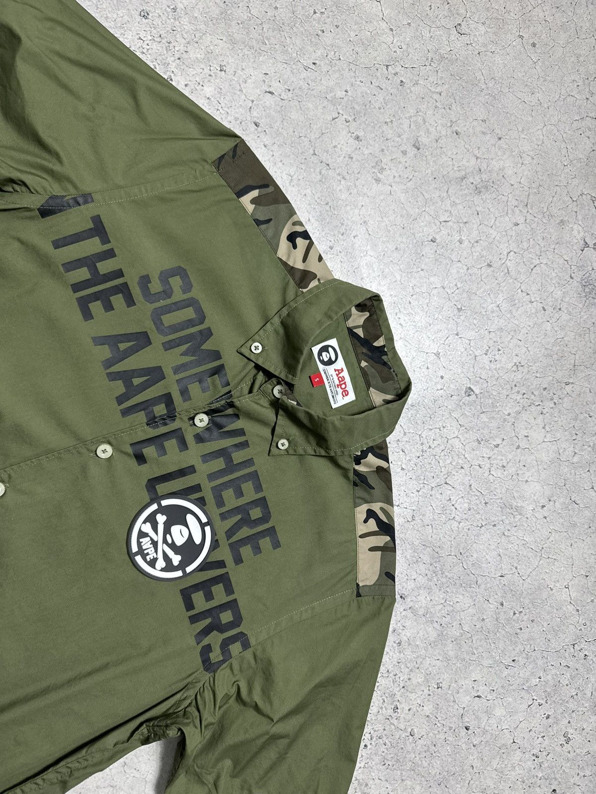 Aape Aape by A Bathing Ape Bape Button Up Short Sleeve Shirt Size US S / EU 44-46 / 1 - 7 Thumbnail