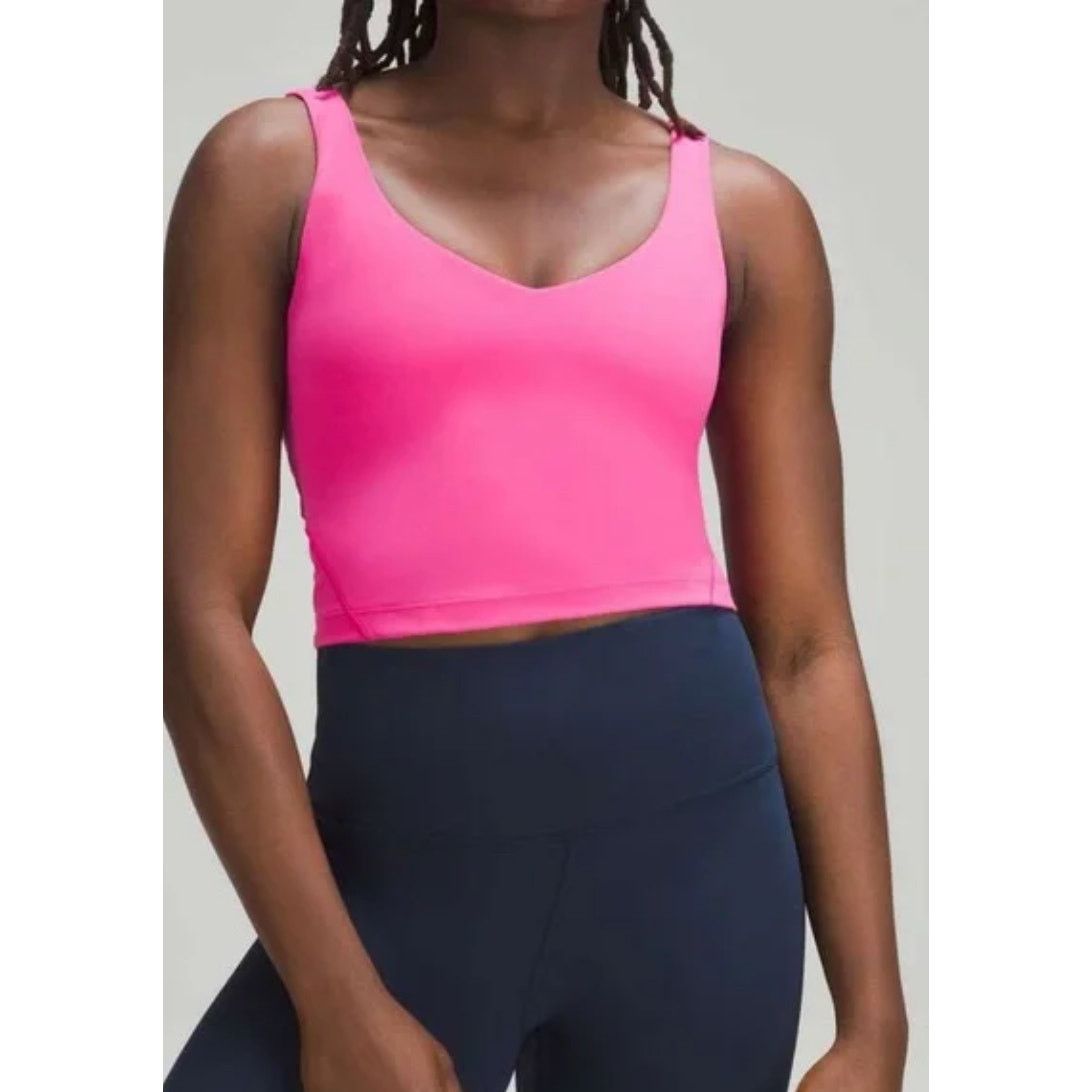 Lululemon Lululemon Sonic Pink Align Light Support Cropped Tank Top,6 Size M / US 6-8 / IT 42-44 - 3 Thumbnail