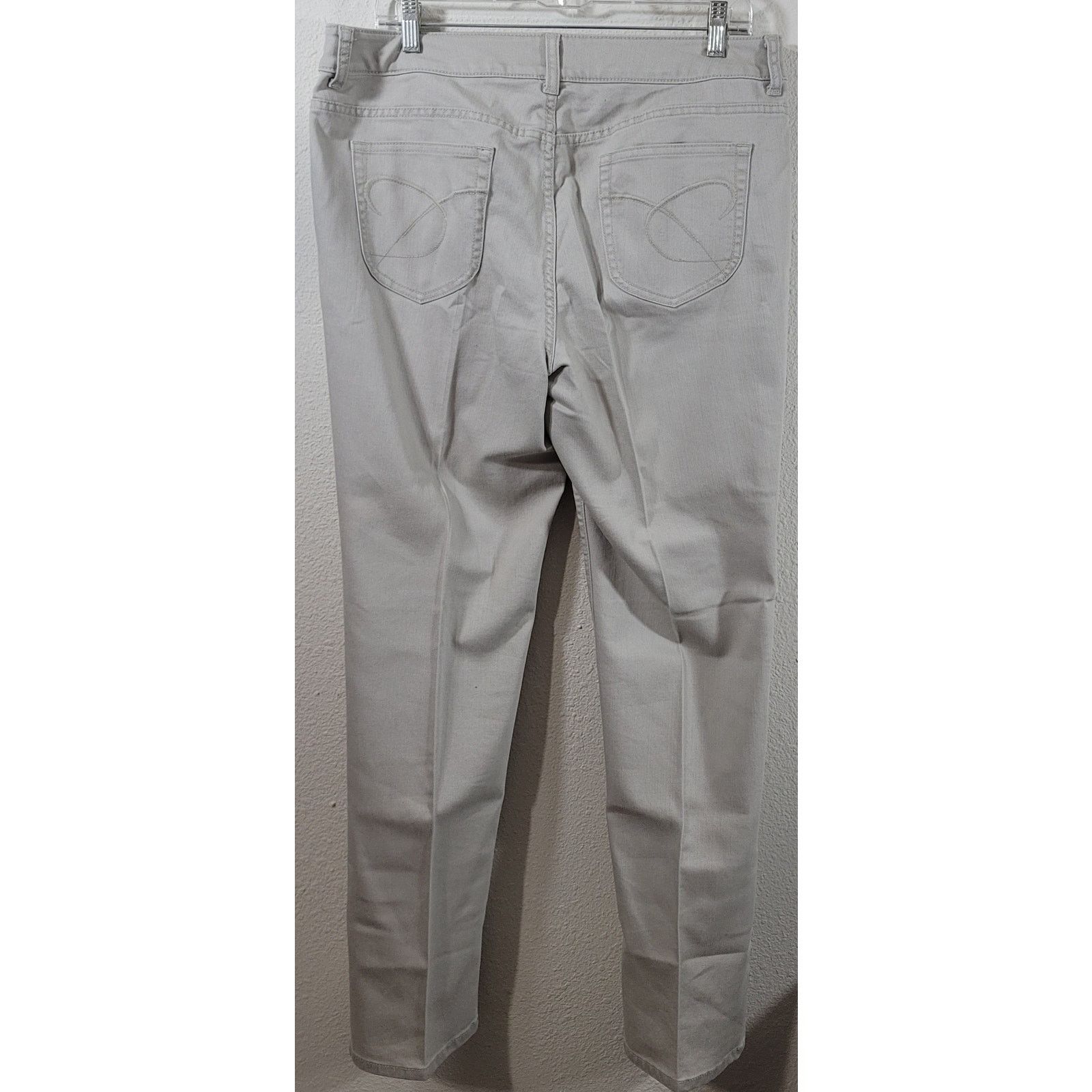 Chicos Chico's Platinum Tan Denim Jeans 25R Lightweight Stretch Size 36" / US 14 / IT 50 - 2 Thumbnail