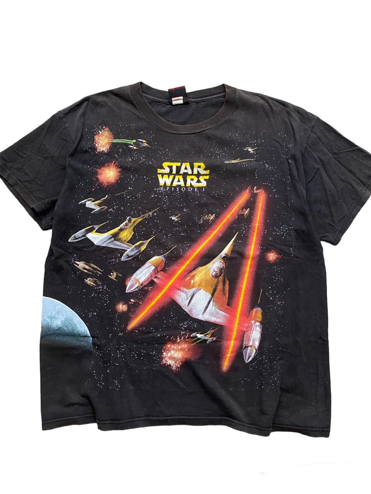 Star Wars Vintage 90s Star Wars Episode 1 All Over Print Tshirt Size US L / EU 52-54 / 3 - 4 Thumbnail