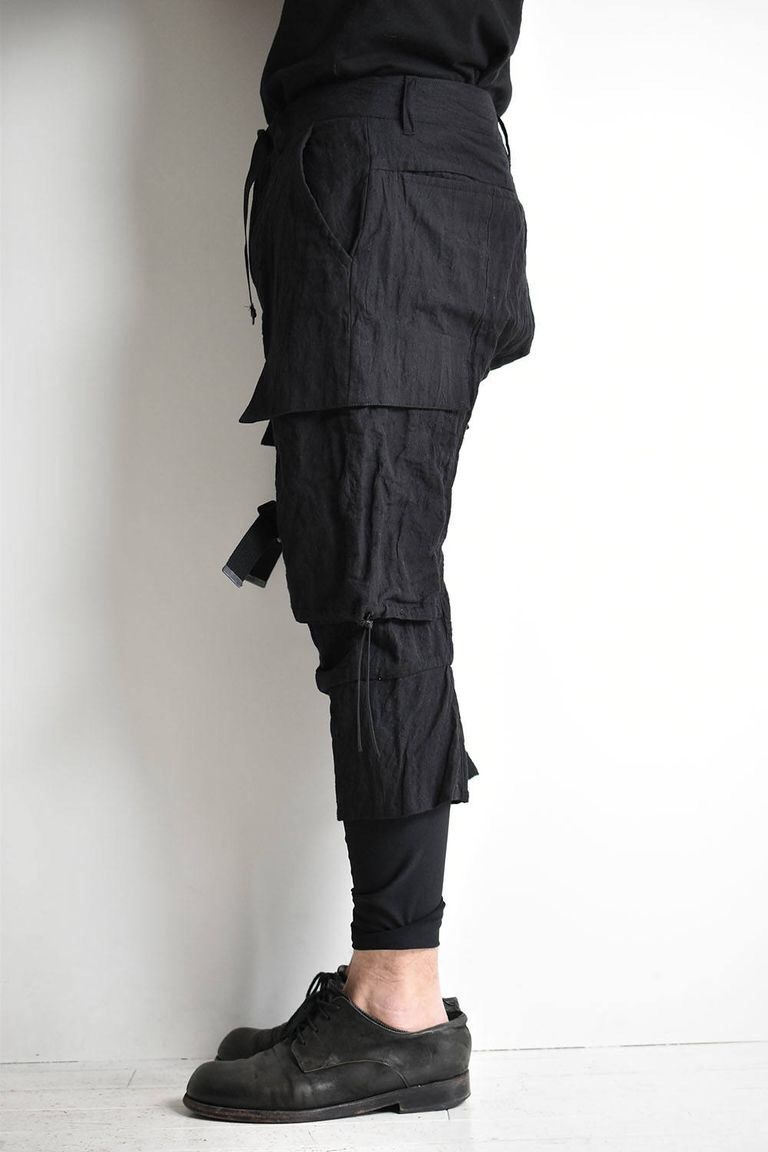 D.Hygen D.HYGEN MIX SILK COTTON LAYERED CARGO PANTS Size US 30 / EU 46 - 4 Thumbnail