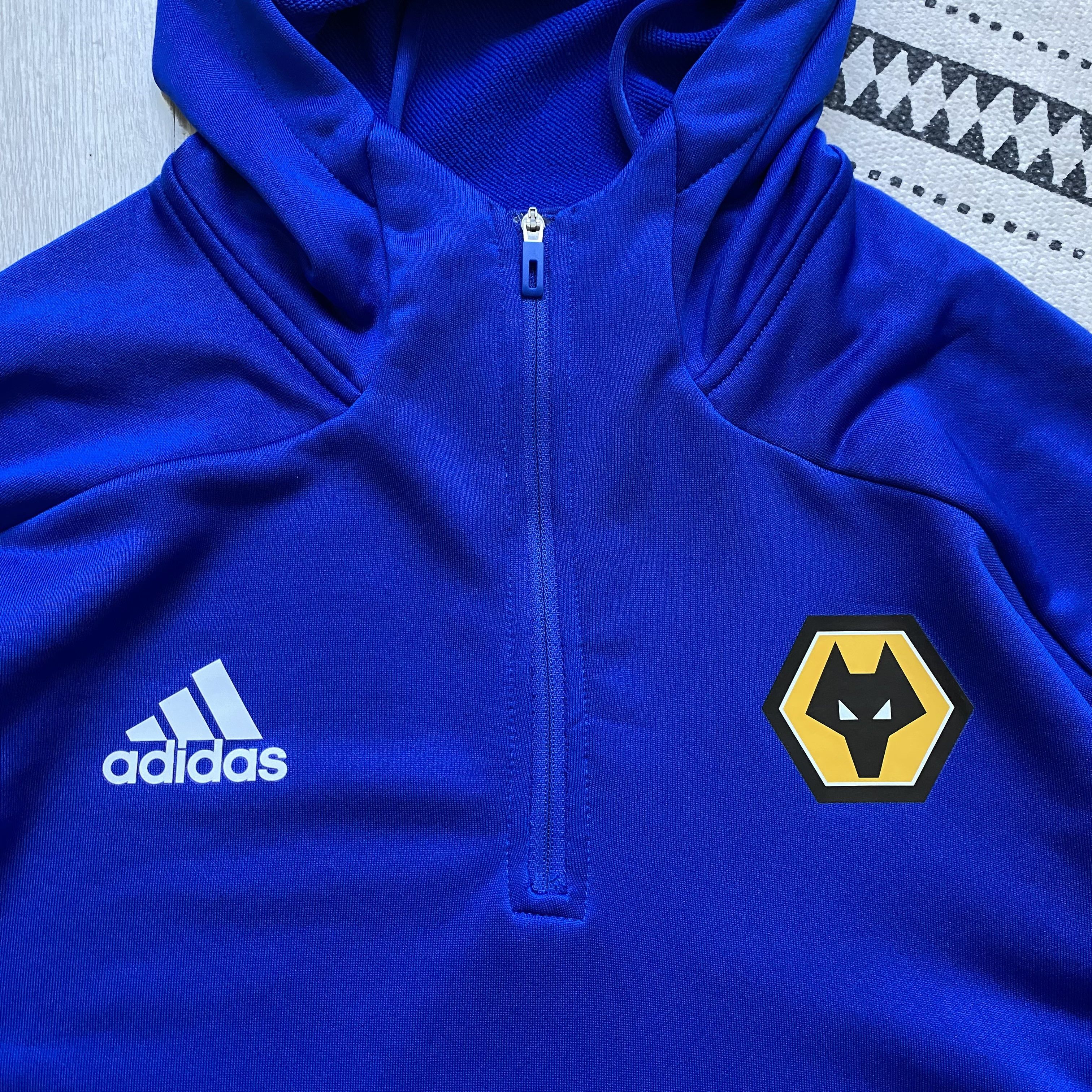 Adidas ⚽️ Adidas Wolverhampton jersey soccer training hoodie wolves Size US M / EU 48-50 / 2 - 6 Thumbnail