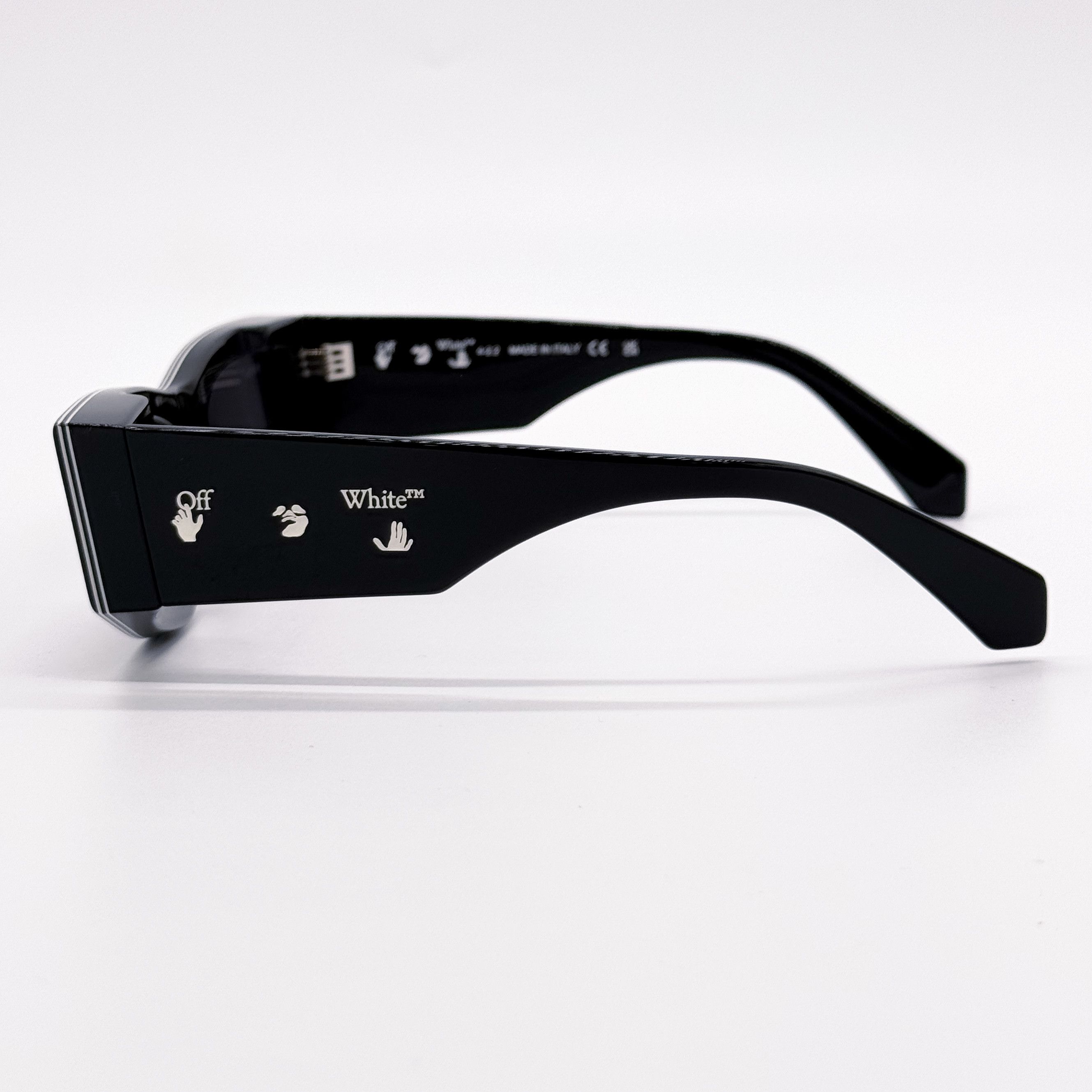 Off-White NEW OFF-WHITE ANDY 11007 BLACK UNISEX SUNGLASSES OFF-WHITE Size ONE SIZE - 8 Thumbnail