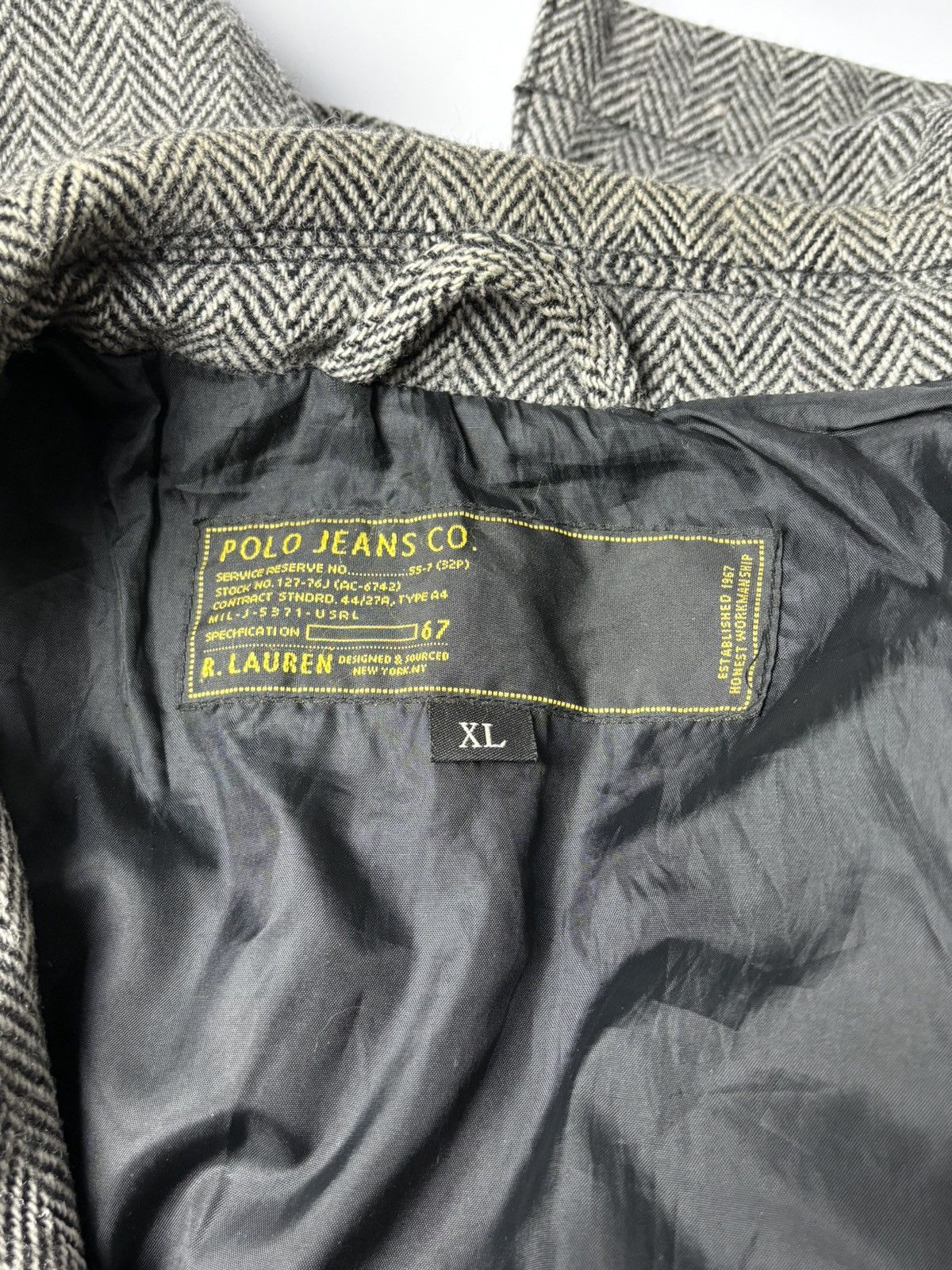 Vintage Vintage Polo Ralph Lauren HERRINGBONE Jacket size XL Size US XL / EU 56 / 4 - 5 Thumbnail