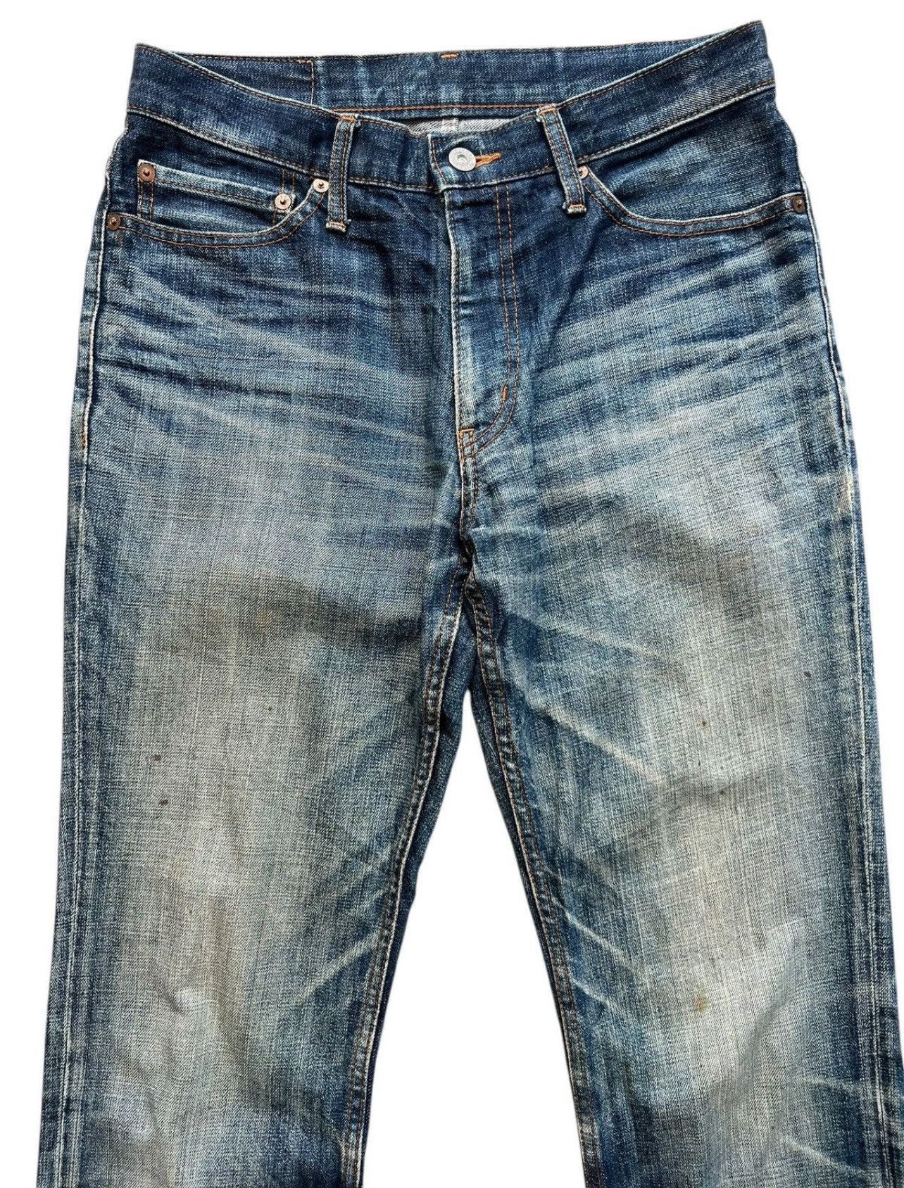 Johnbull Vintage John Bull Japan Distressed Denim Jeans 31x30 Size US 31 - 4 Thumbnail