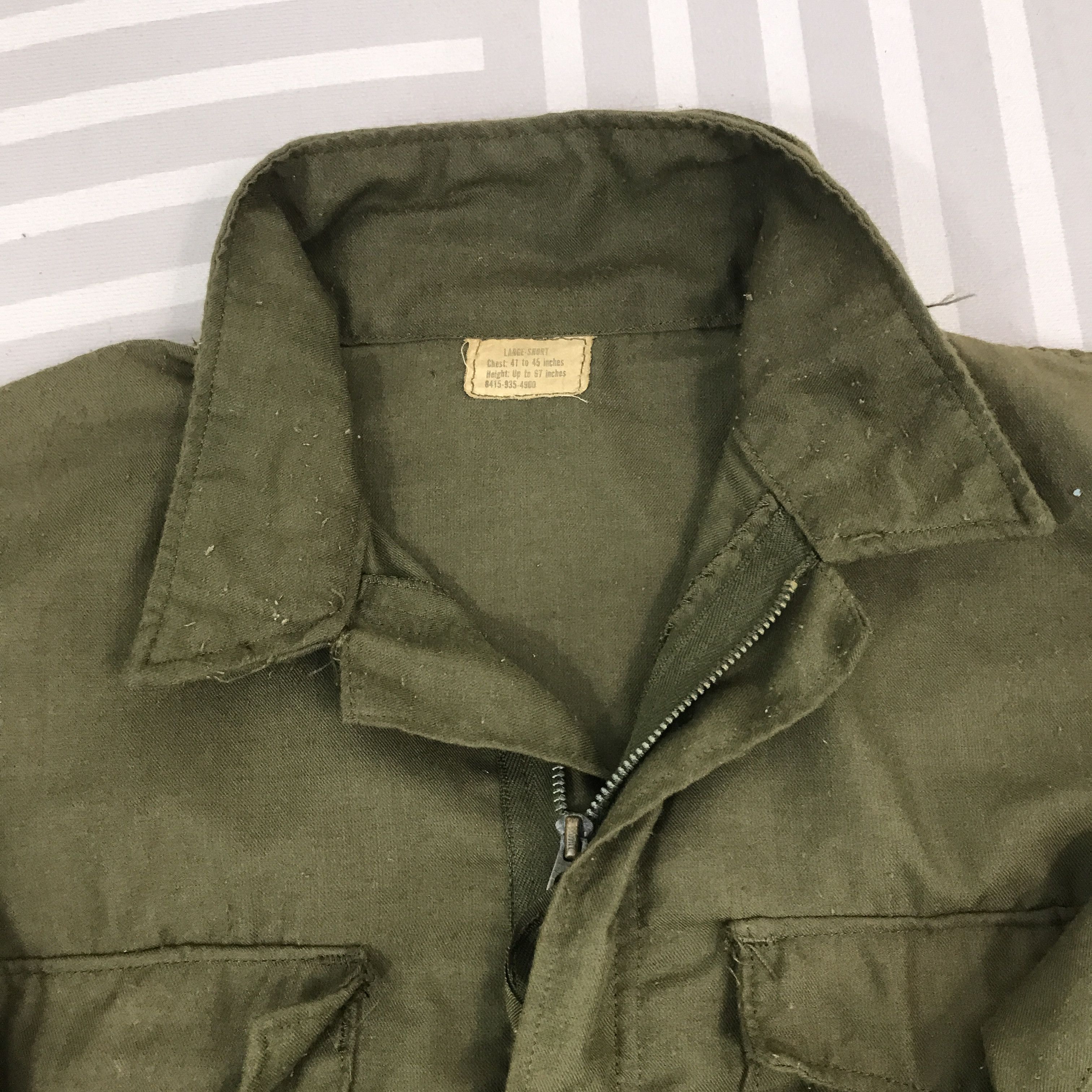 Vintage Vintage 80s Army military DSA 100 OG 107 M65 Style Jacket Size US L / EU 52-54 / 3 - 8 Thumbnail