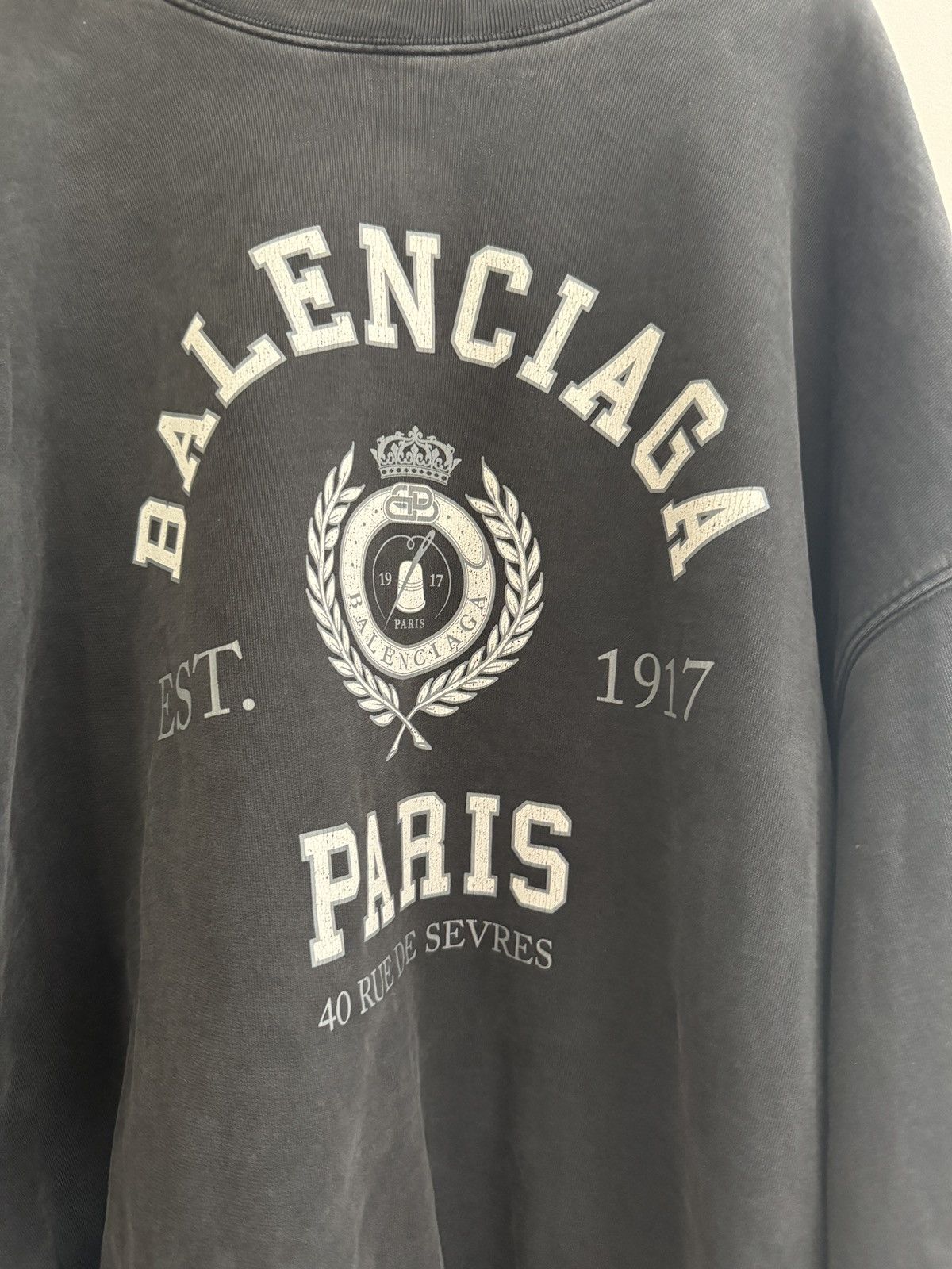 Balenciaga *RARE* BALENCIAGA DEMNA 1917 COLLEGE CREWNECK Size US L / EU 52-54 / 3 - 2 Thumbnail