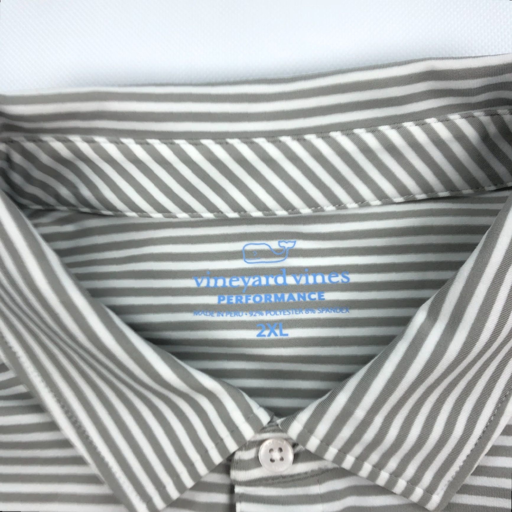 Vineyard Vines Vineyard Vines Polo Shirt Men 2XL Multicolor Striped Golf Performance Short Sleeve Mock Collared MLB Size US XXL / EU 58 / 5 - 5 Thumbnail