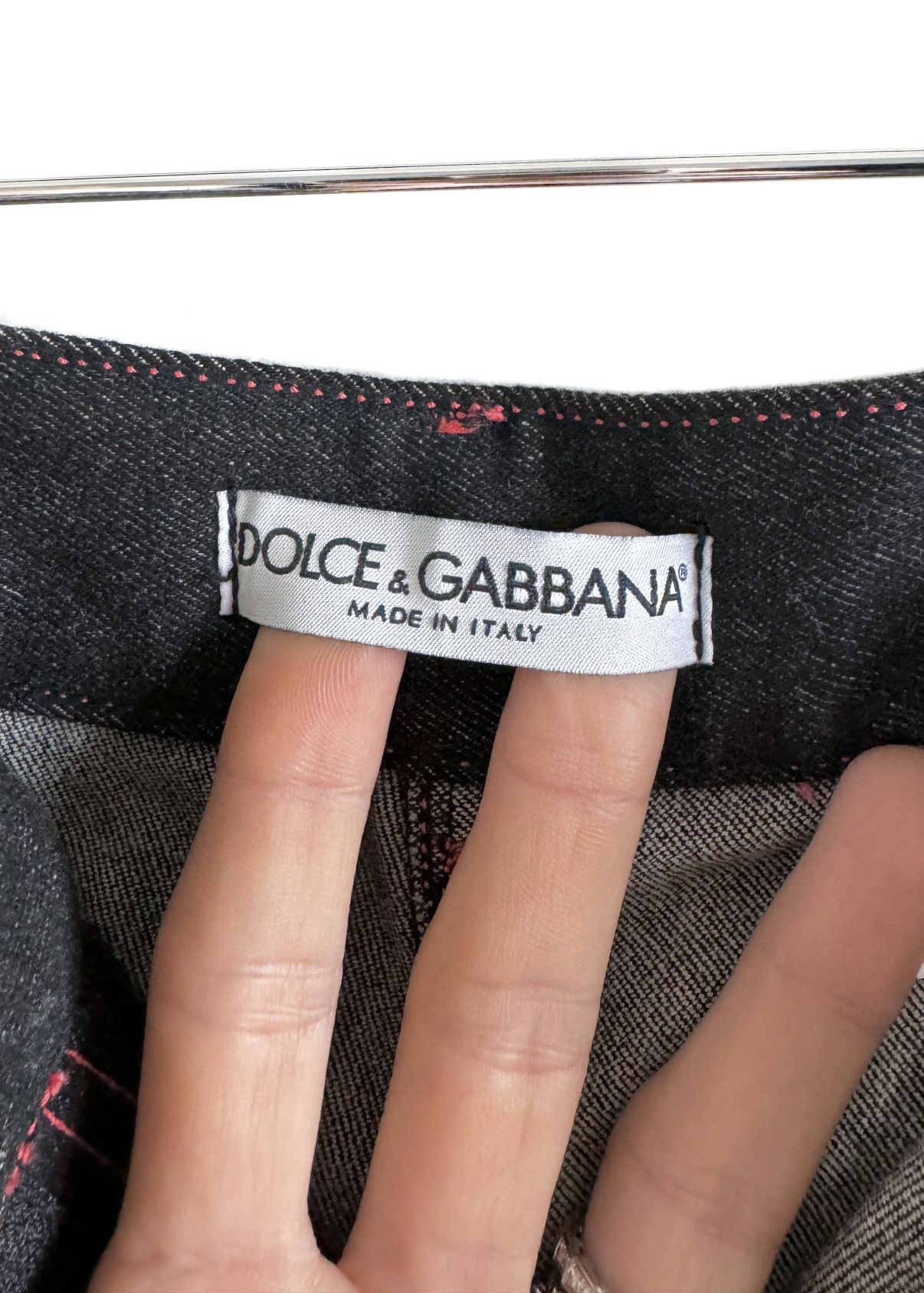 Dolce & Gabbana Dolce & Gabbana Vintage Cool Wool Denim Pink Stitching Jeans Size 28" / US 6 / IT 42 - 5 Thumbnail