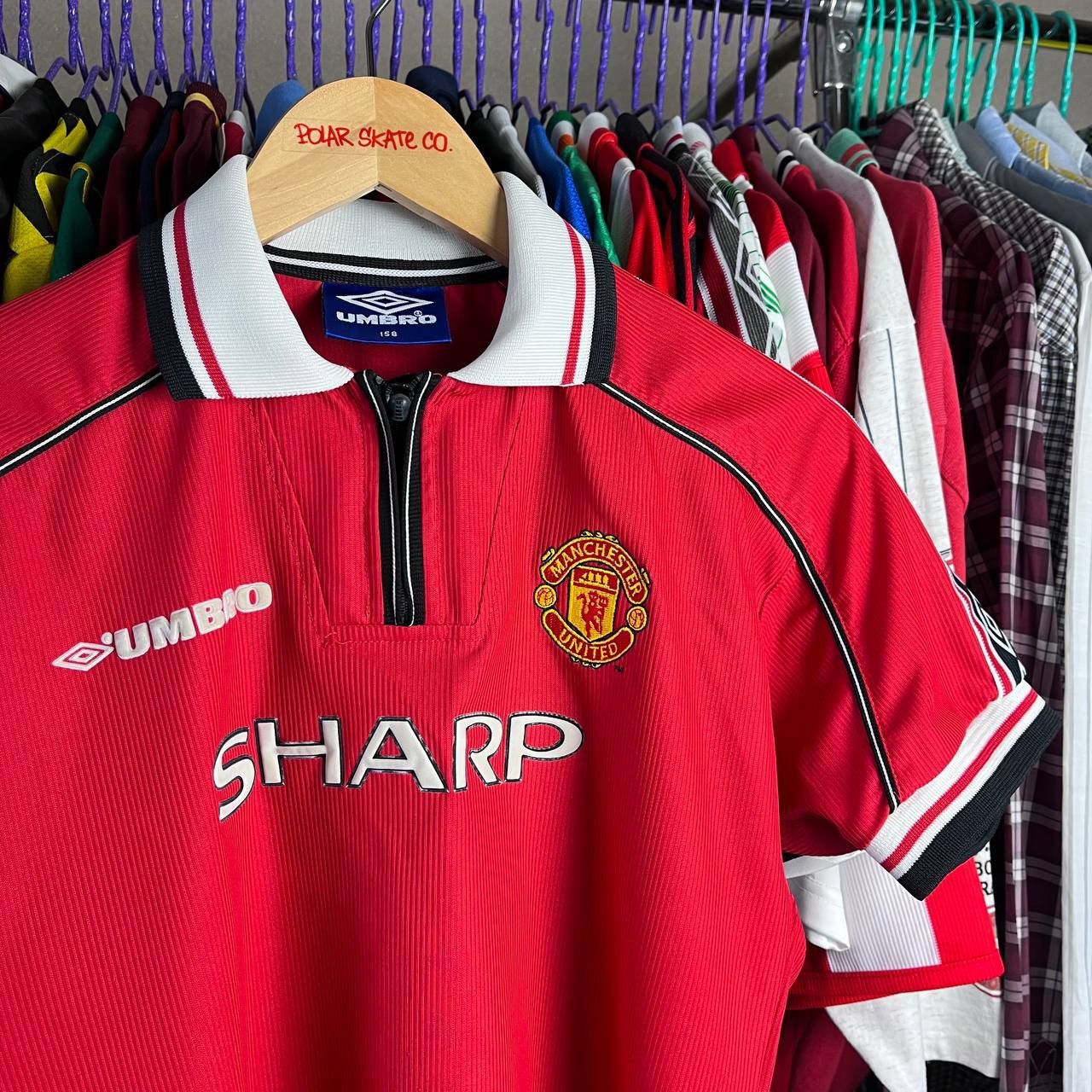 Vintage Umbro FC Manchester United 1998/1999 Football Soccer Jersey Size US XXS / EU 40 - 2 Thumbnail