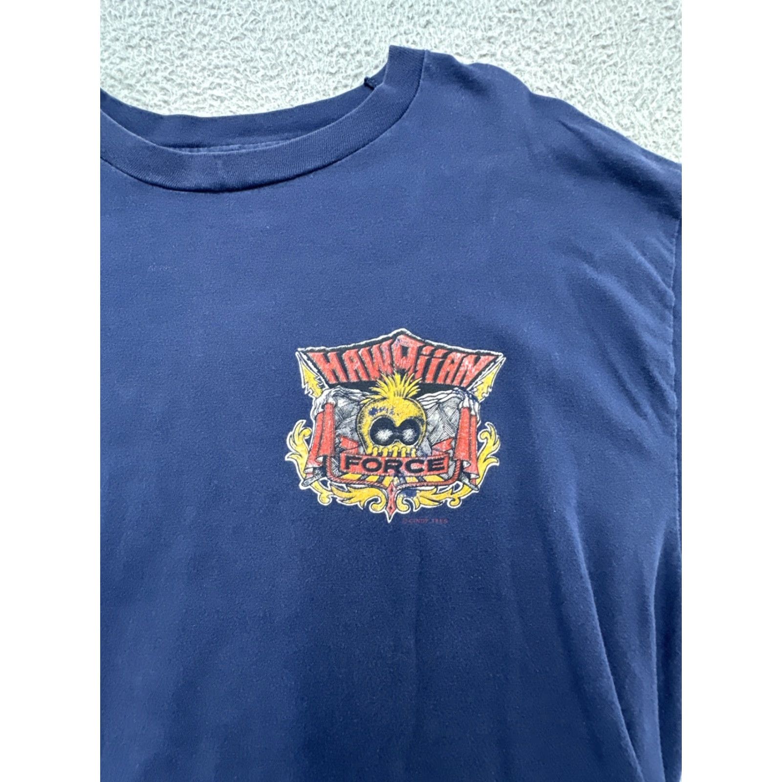 Vintage VINTAGE Rare 90s JIMMY’Z Old Hawaiian Force Surf Legend Warrior Long-sleeve T-Shirt Men L Blue Graphic Print Double-Sided Limited Edition Size US L / EU 52-54 / 3 - 2 Thumbnail