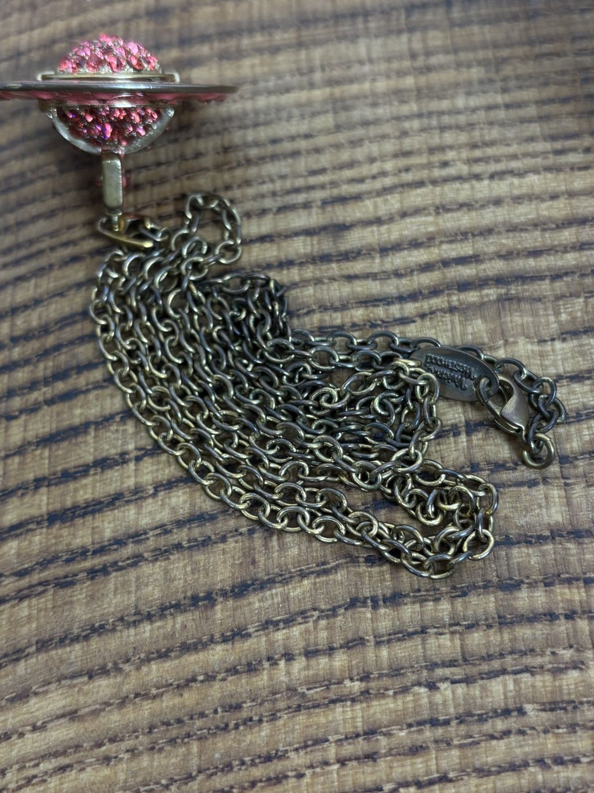 Vivienne Westwood Vintage Vivienne Westwood Pink Pave Orb Crystal Necklace Size ONE SIZE - 6 Thumbnail