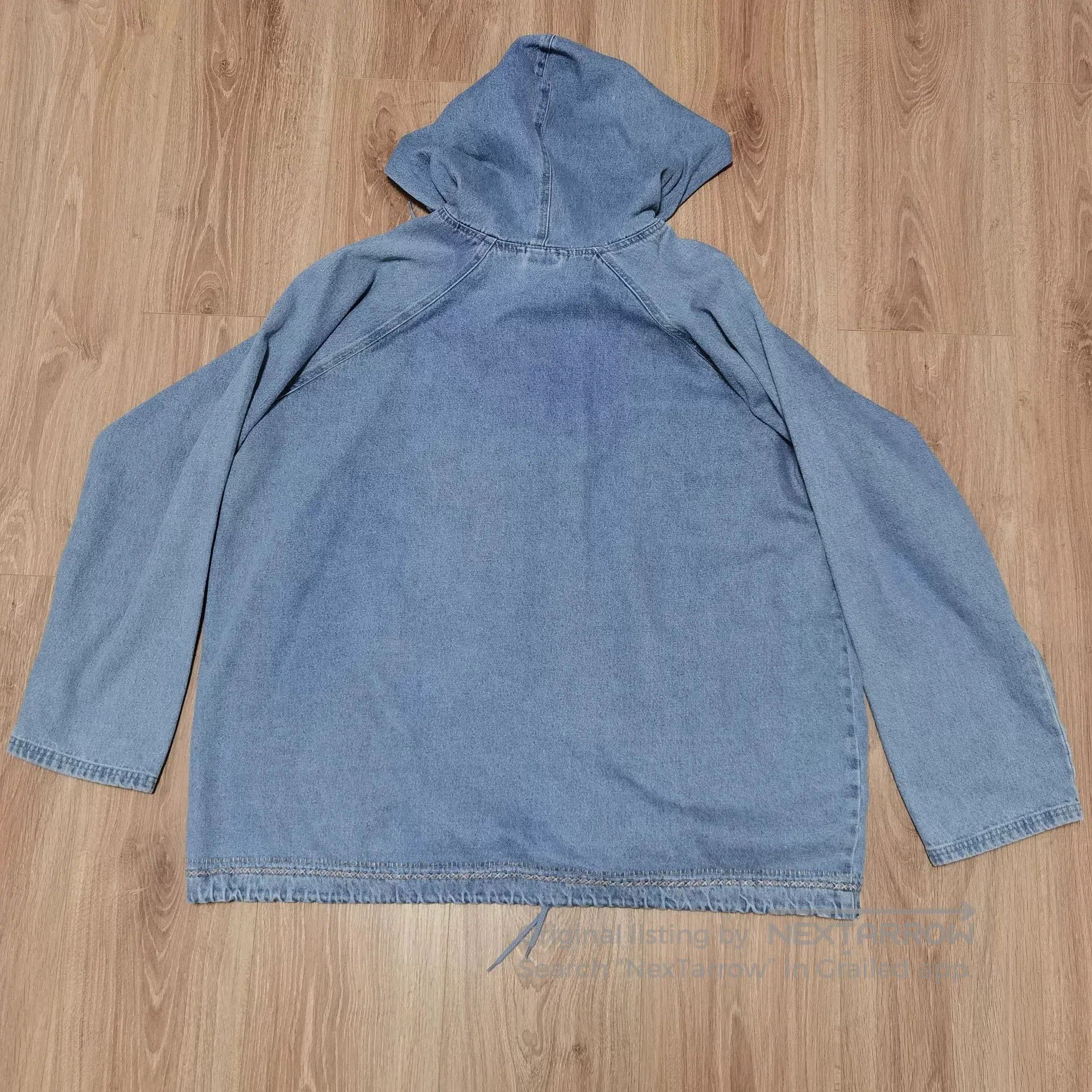 Vintage Vintage 90s Disney Winnie Pooh Denim Hoodie. Size US XXL / EU 58 / 5 - 2 Thumbnail