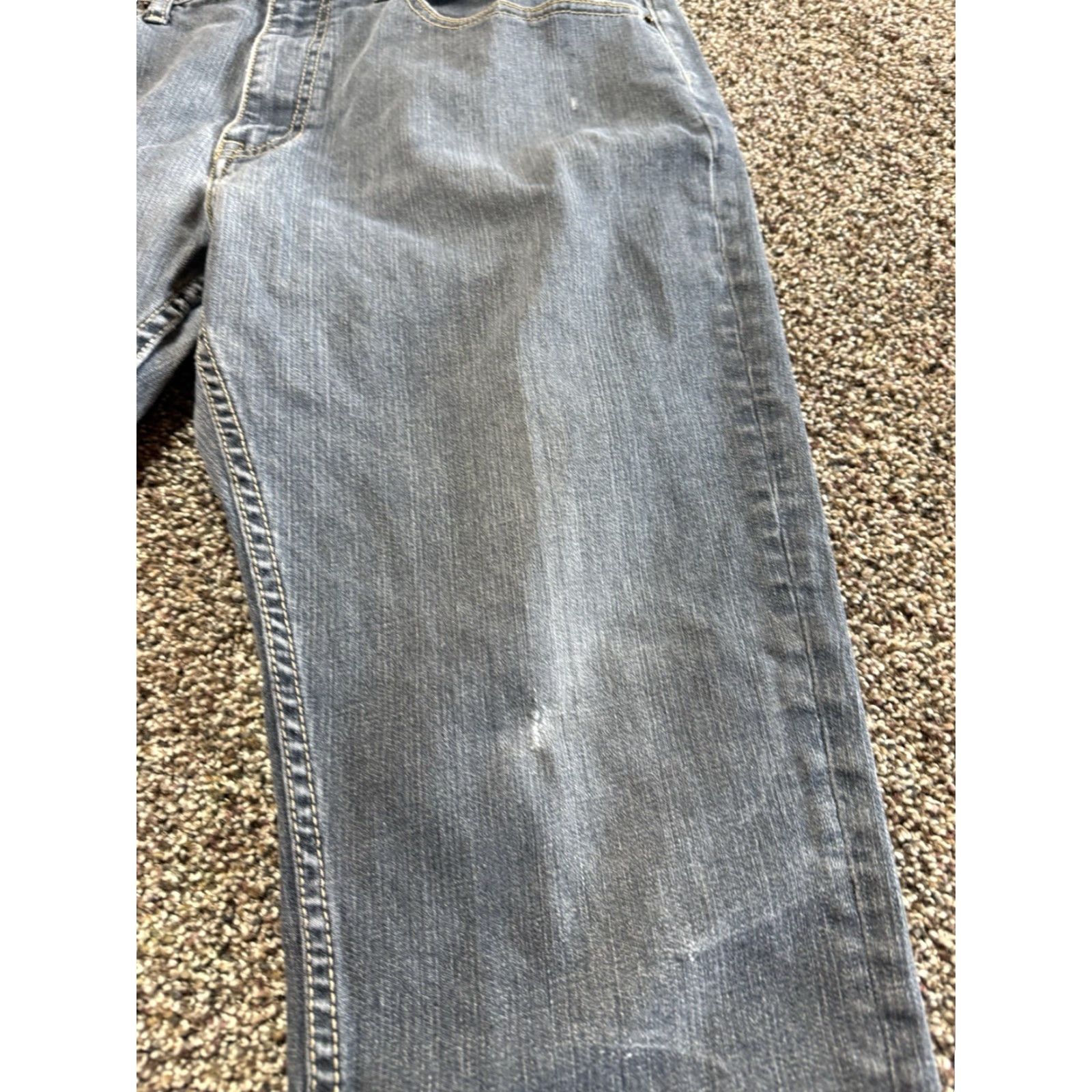 Denime CCS Men Jeans Size 36 Blue Denim 36X32 Super Skinny 100% Cotton Jeans Slim 32 Inseam Mens Size US 36 / EU 52 - 2 Thumbnail