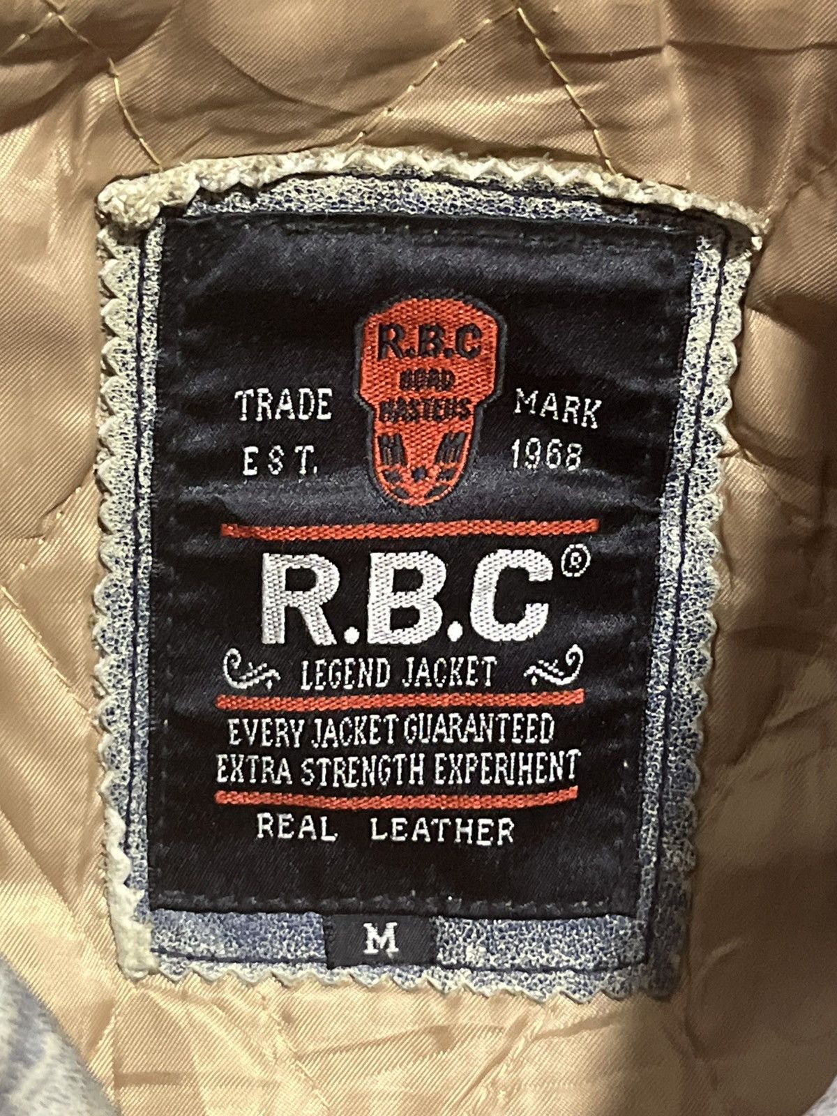 Vintage RBC Vintage Jacket Real Leather Ghostriders Size US M / EU 48-50 / 2 - 8 Thumbnail