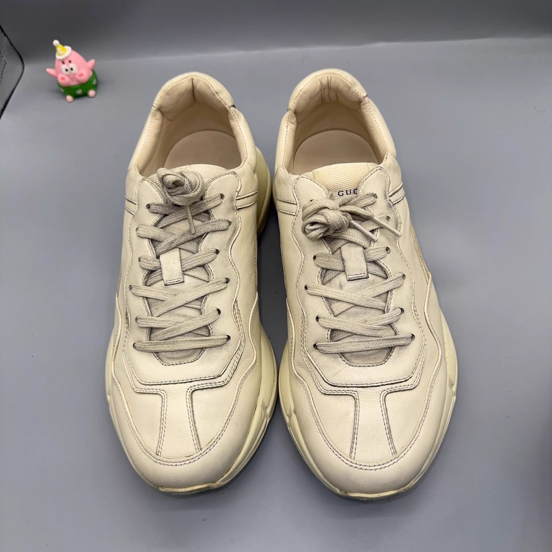 Gucci GUCCI Rhyton Ivory White 42.5 Used Size US 9.5 / EU 42-43 - 2 Thumbnail