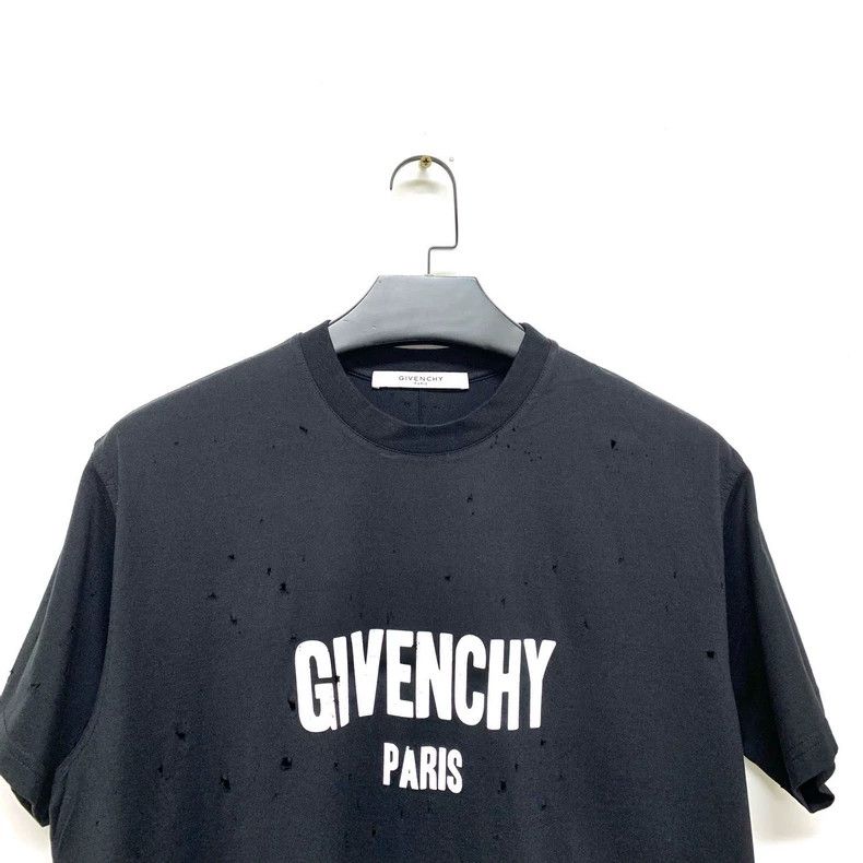 Givenchy Givenchy Chest Logo Destruction Short Sleeve T-Shirt 2506-N Size US XS / EU 42 / 0 - 3 Thumbnail