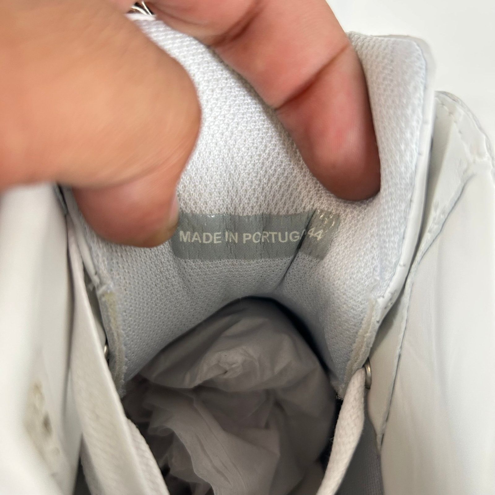 A Ma Maniere × Lanvin Lanvin x A Ma Maniere White/Maroon Clay High-Top Sneaker Size US 11 / EU 44 - 7 Thumbnail