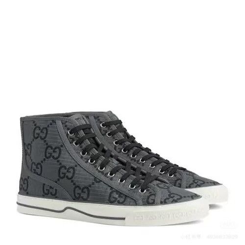 Gucci Gucci 1977 Gray Logo Sneakers Size US 5.5 / EU 38 - 1 Thumbnail