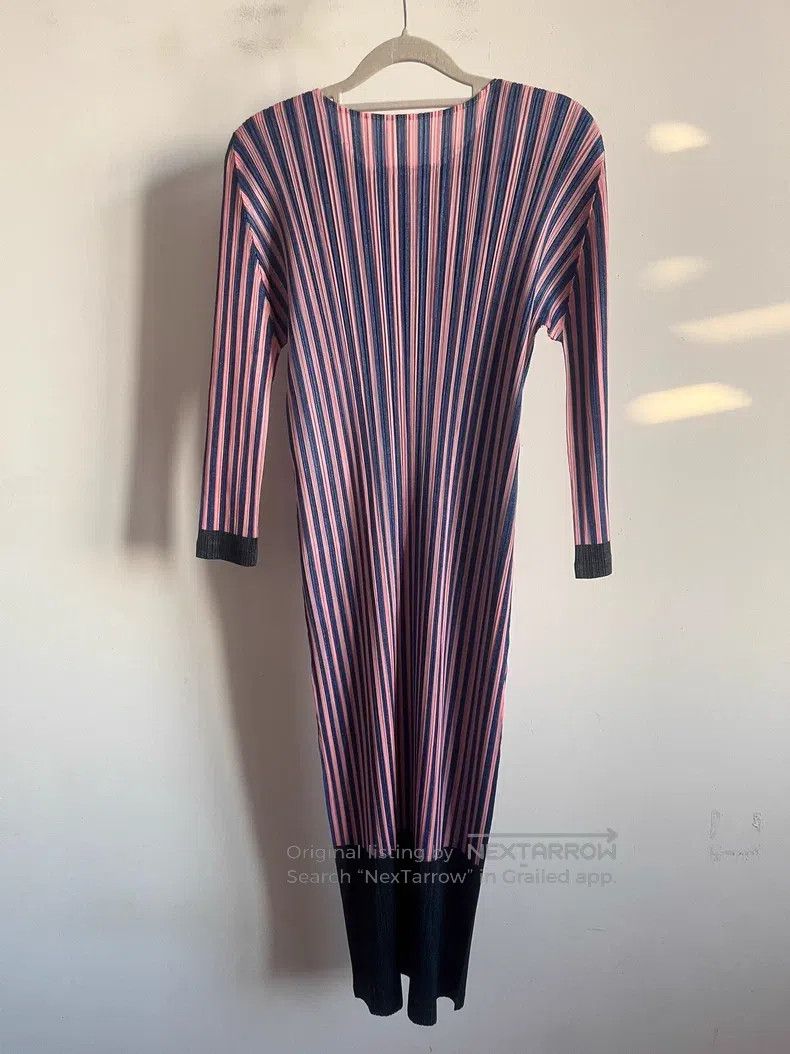 Issey Miyake Issey Miyake Pink Mini Dress Size XL / US 12-14 / IT 48-50 - 2 Thumbnail