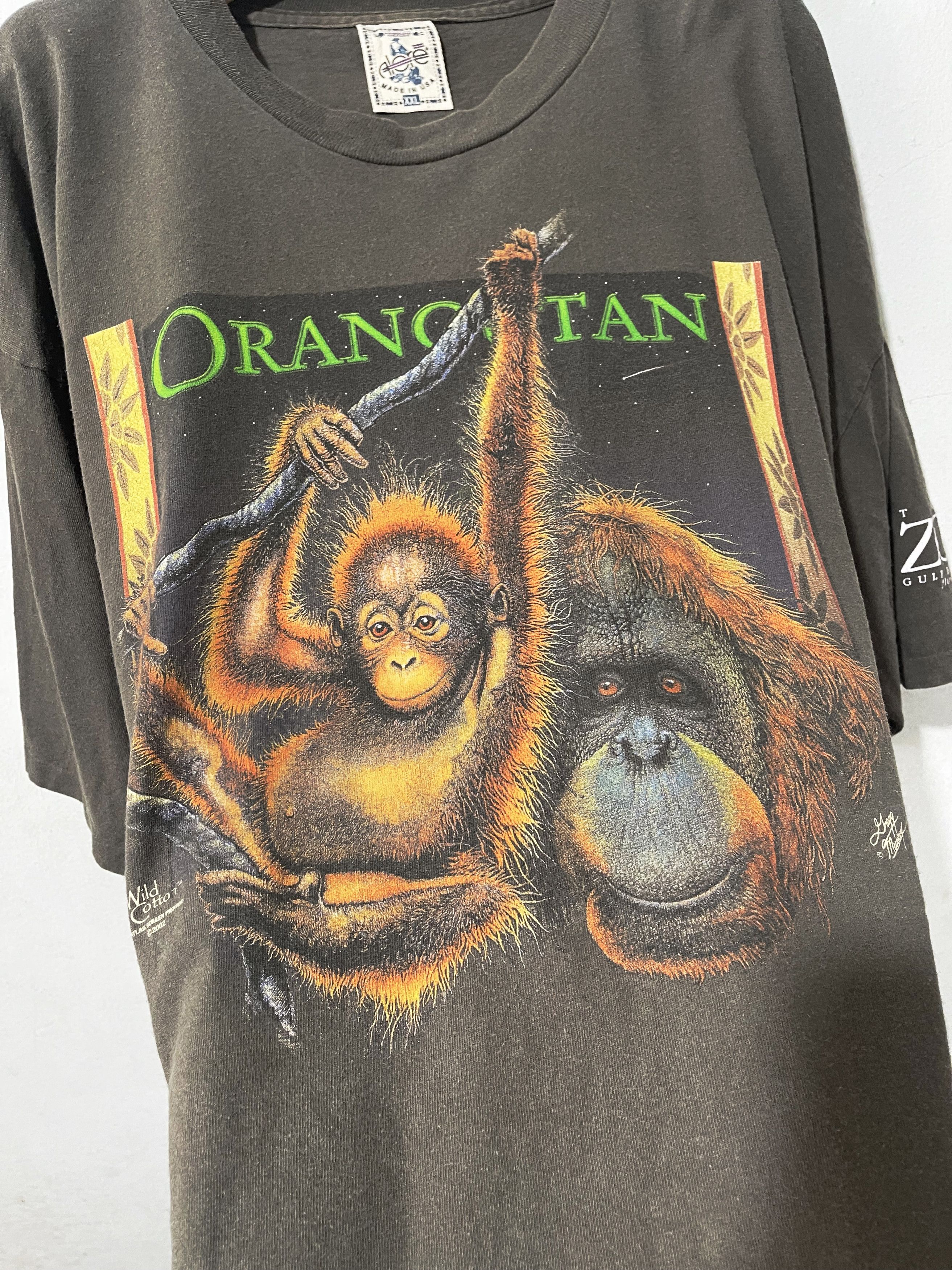 Vintage Vintage 90s Orangutan Shirt Size US XXL / EU 58 / 5 - 2 Thumbnail
