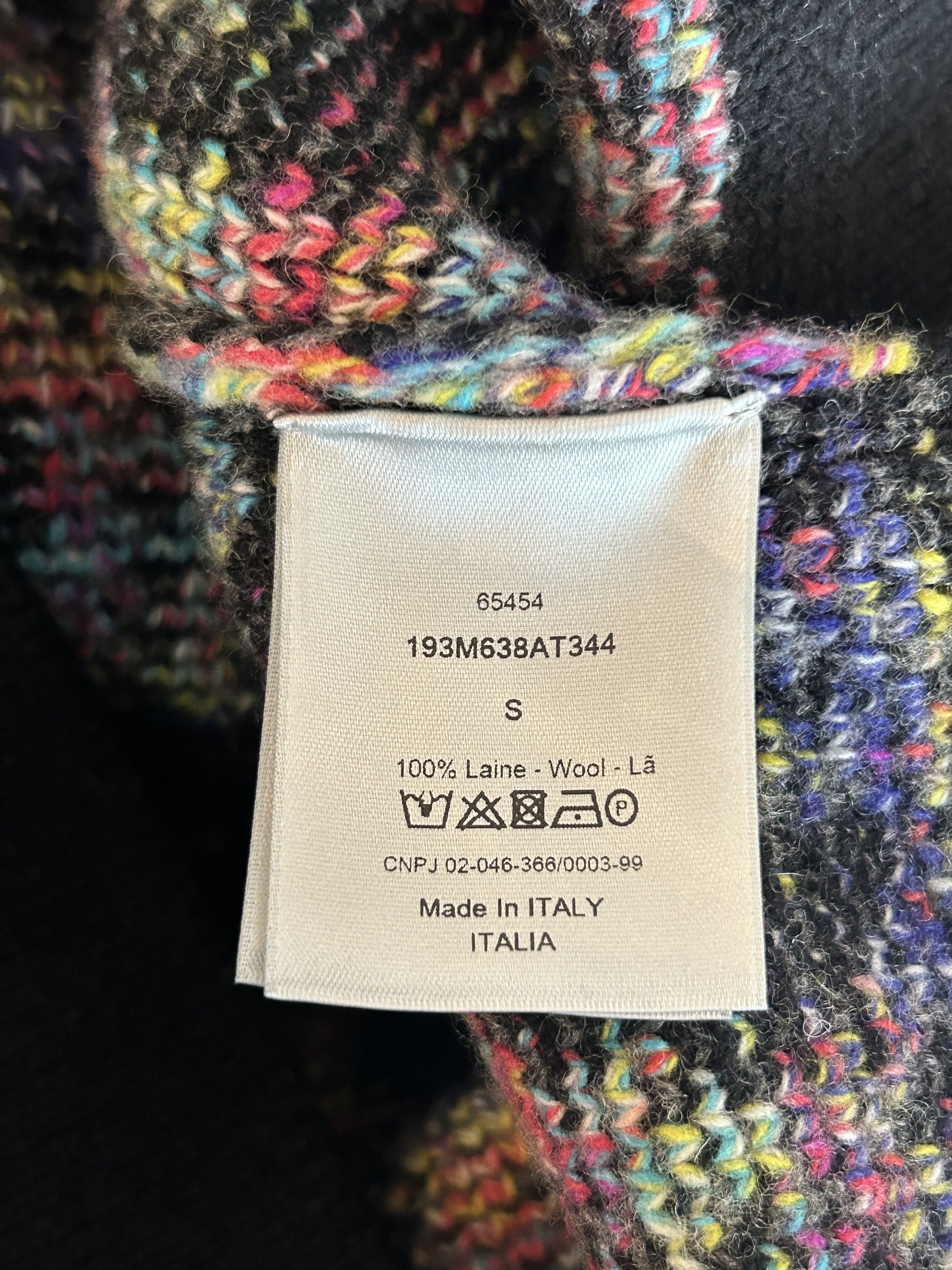 Dior Dior Black Multicolor Oblique Wool Sweater Size US S / EU 44-46 / 1 - 4 Thumbnail